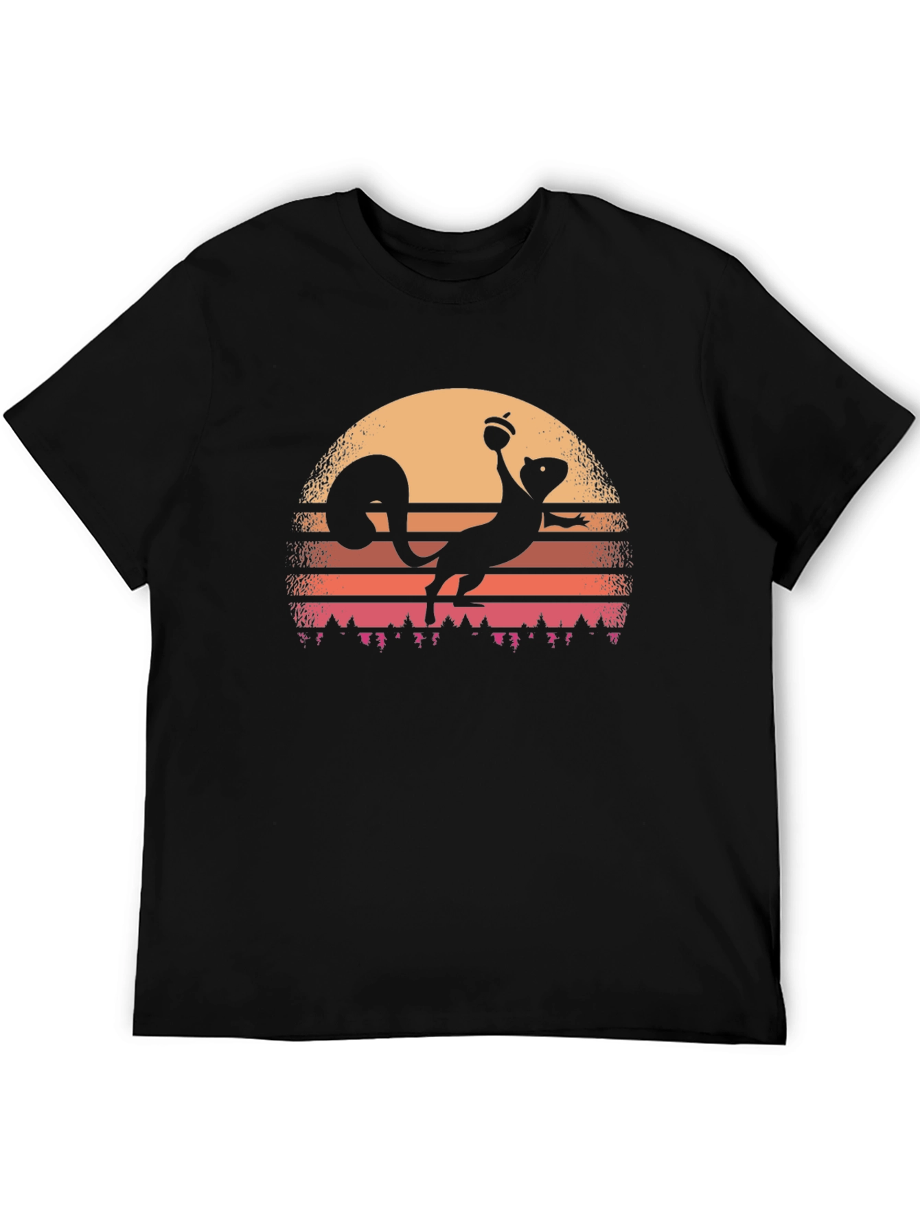 Retro Squirrel Sunset T-Shirt