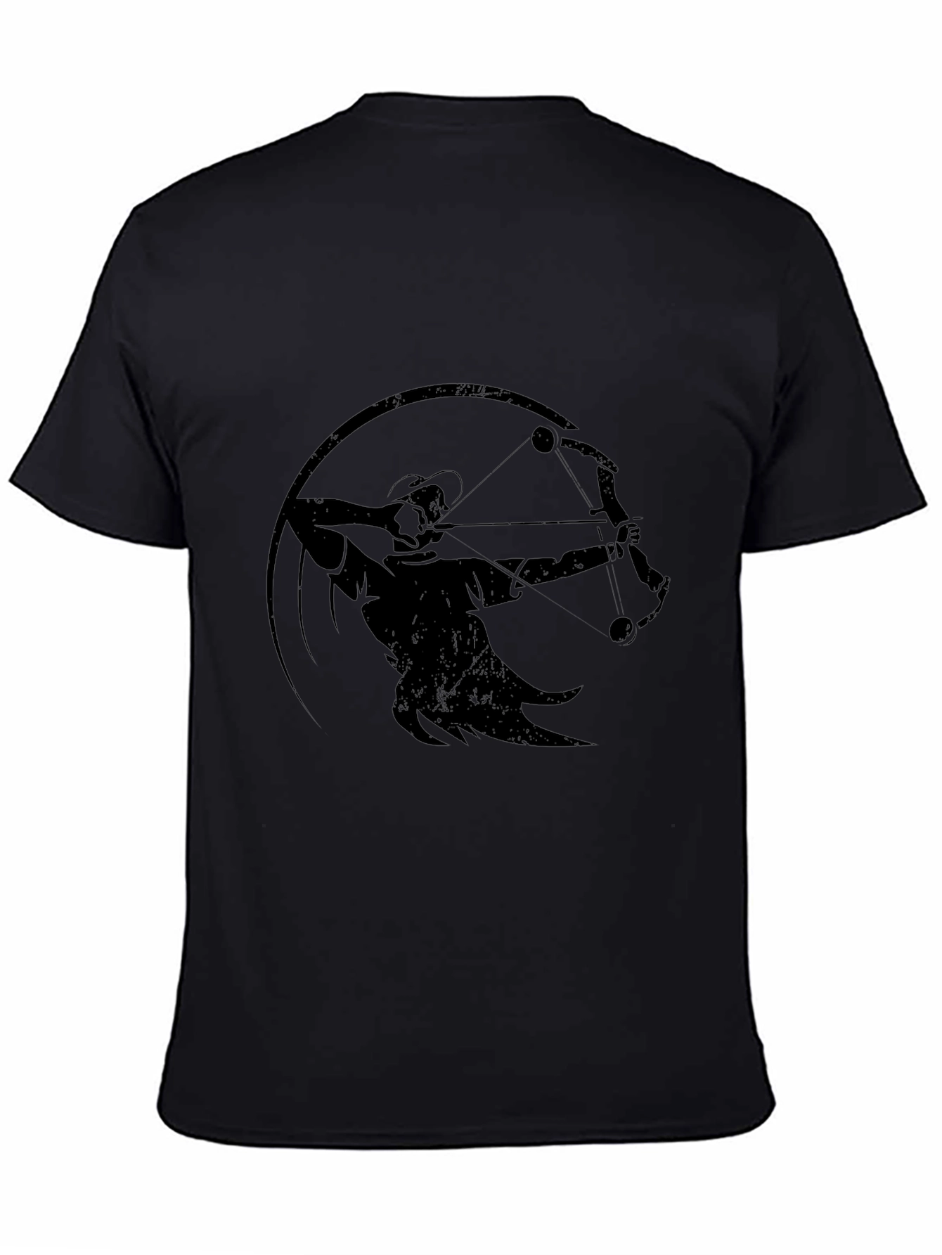 Archer Graphic T-Shirt - Black Crew Neck Tee