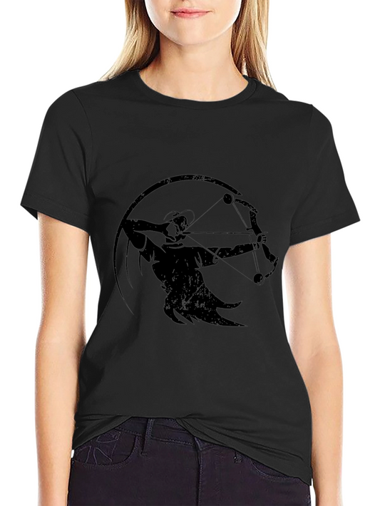 Archer Graphic T-Shirt - Black Crew Neck Tee