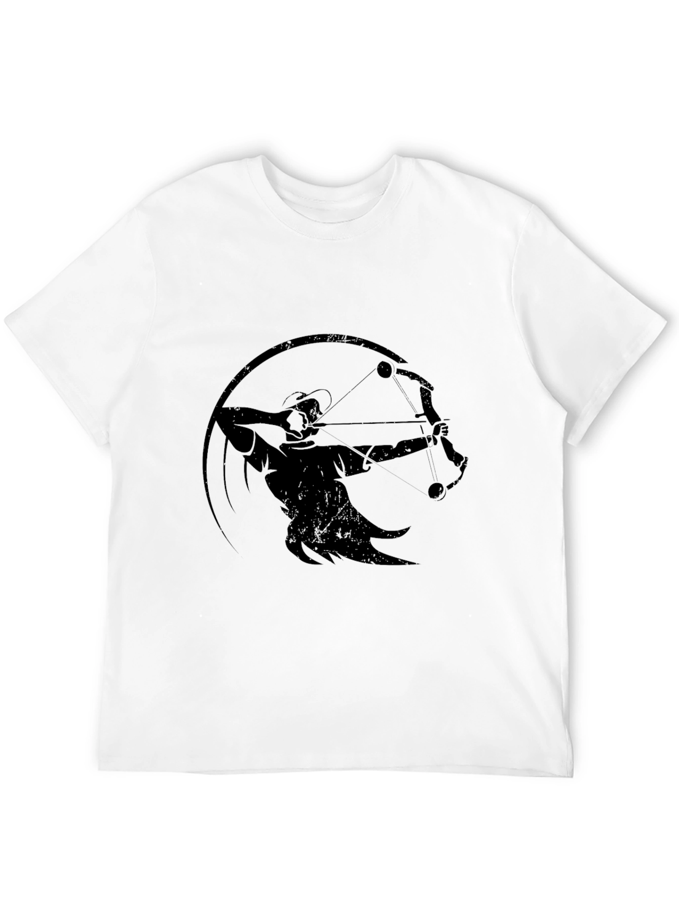 Archer Graphic T-Shirt - Black Crew Neck Tee