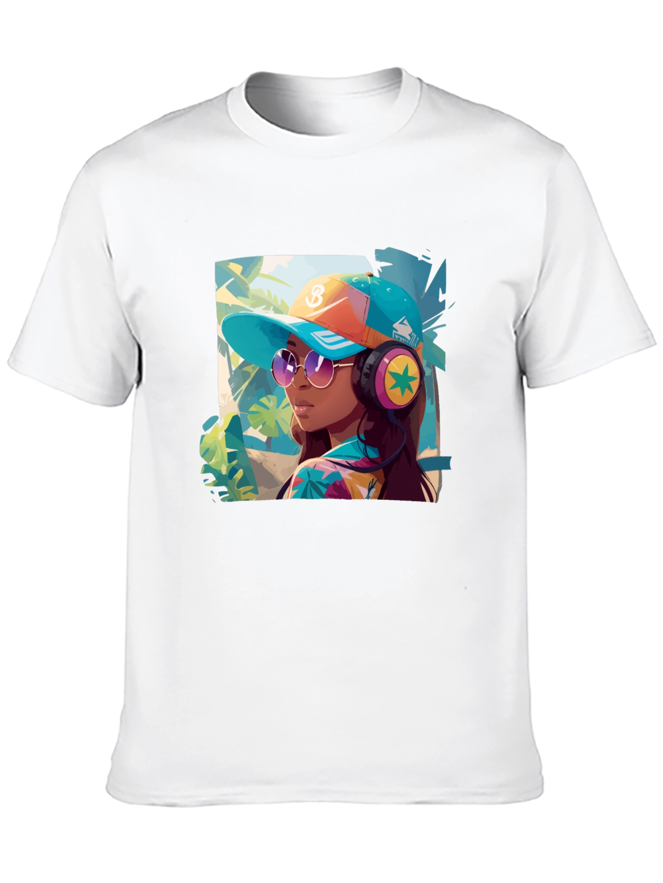 Trendy Tropical Vibe Graphic Tee - Unisex