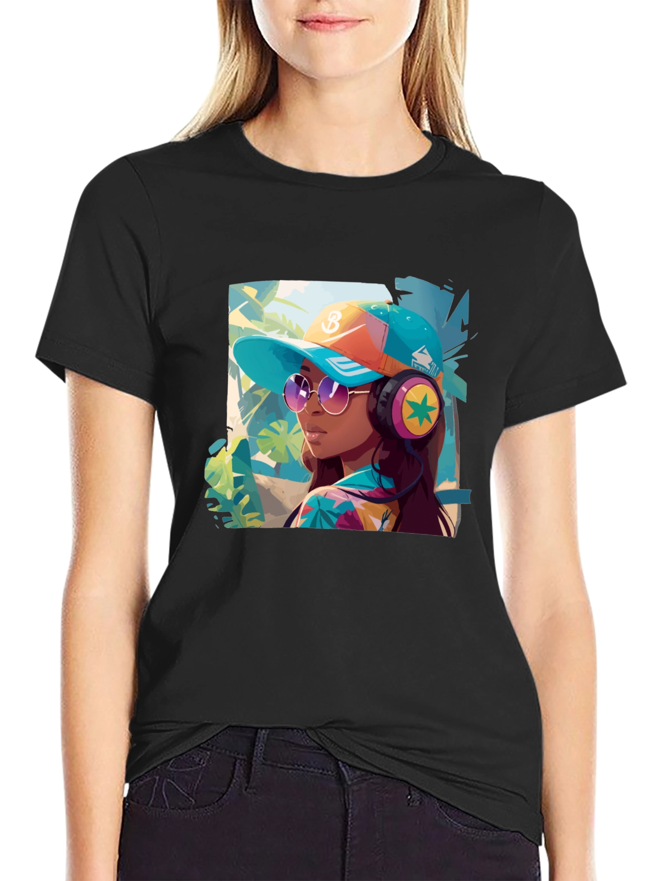 Trendy Tropical Vibe Graphic Tee - Unisex