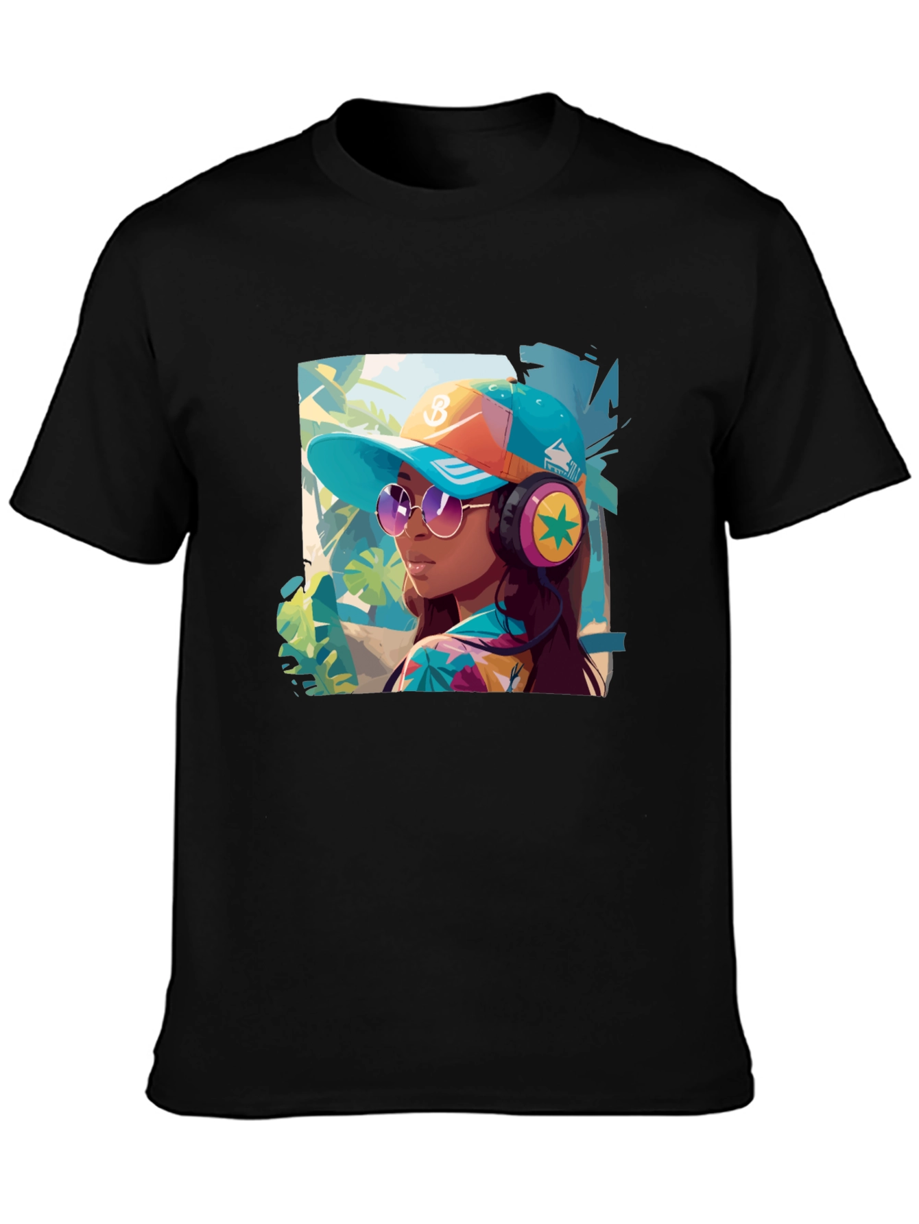 Trendy Tropical Vibe Graphic Tee - Unisex