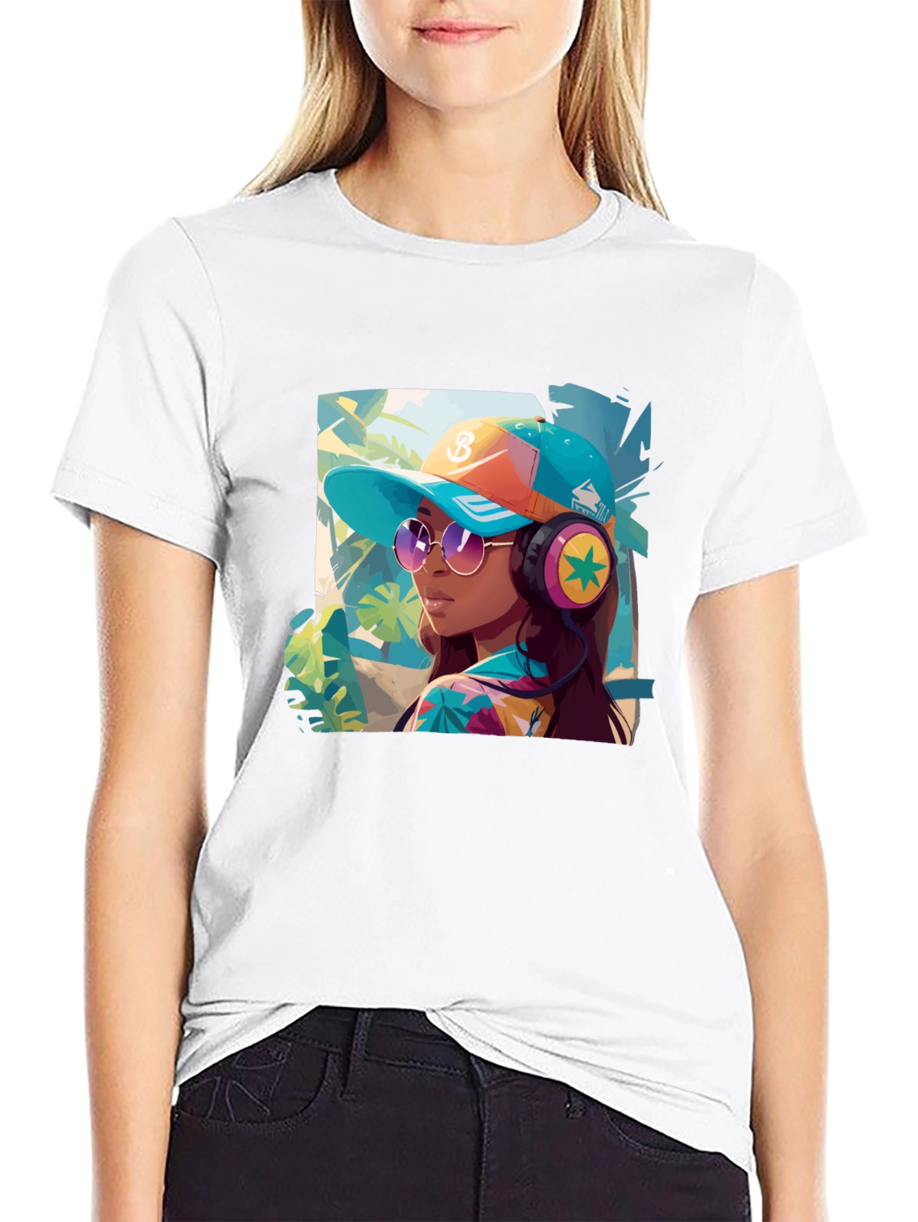 Trendy Tropical Vibe Graphic Tee - Unisex