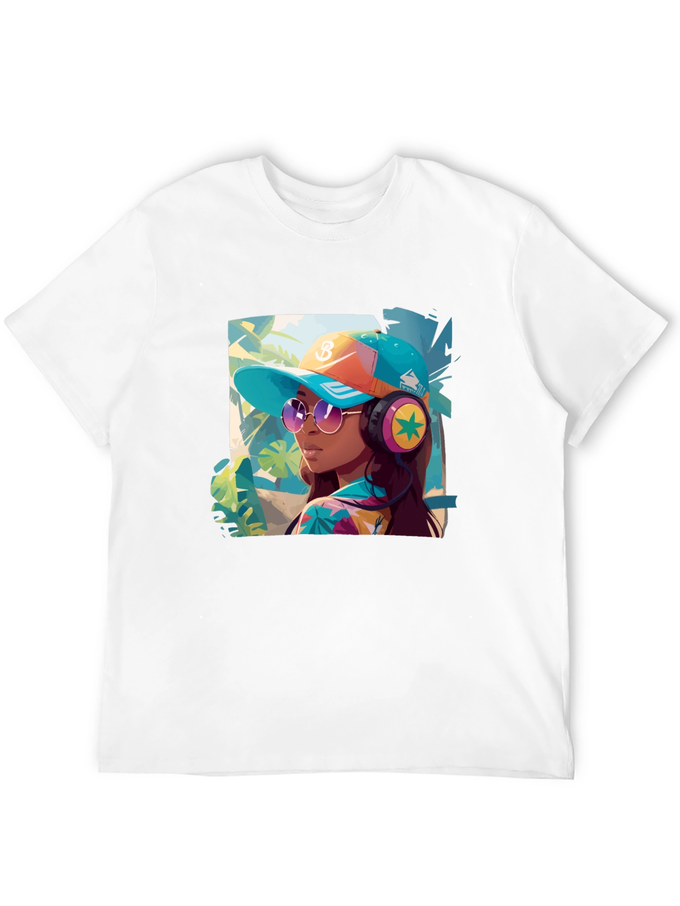 Trendy Tropical Vibe Graphic Tee - Unisex