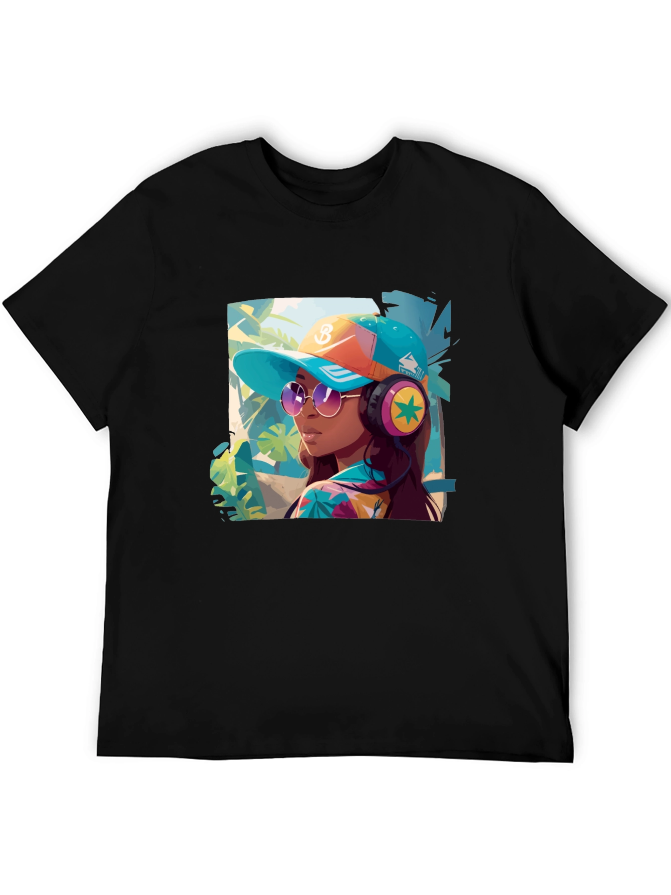 Trendy Tropical Vibe Graphic Tee - Unisex