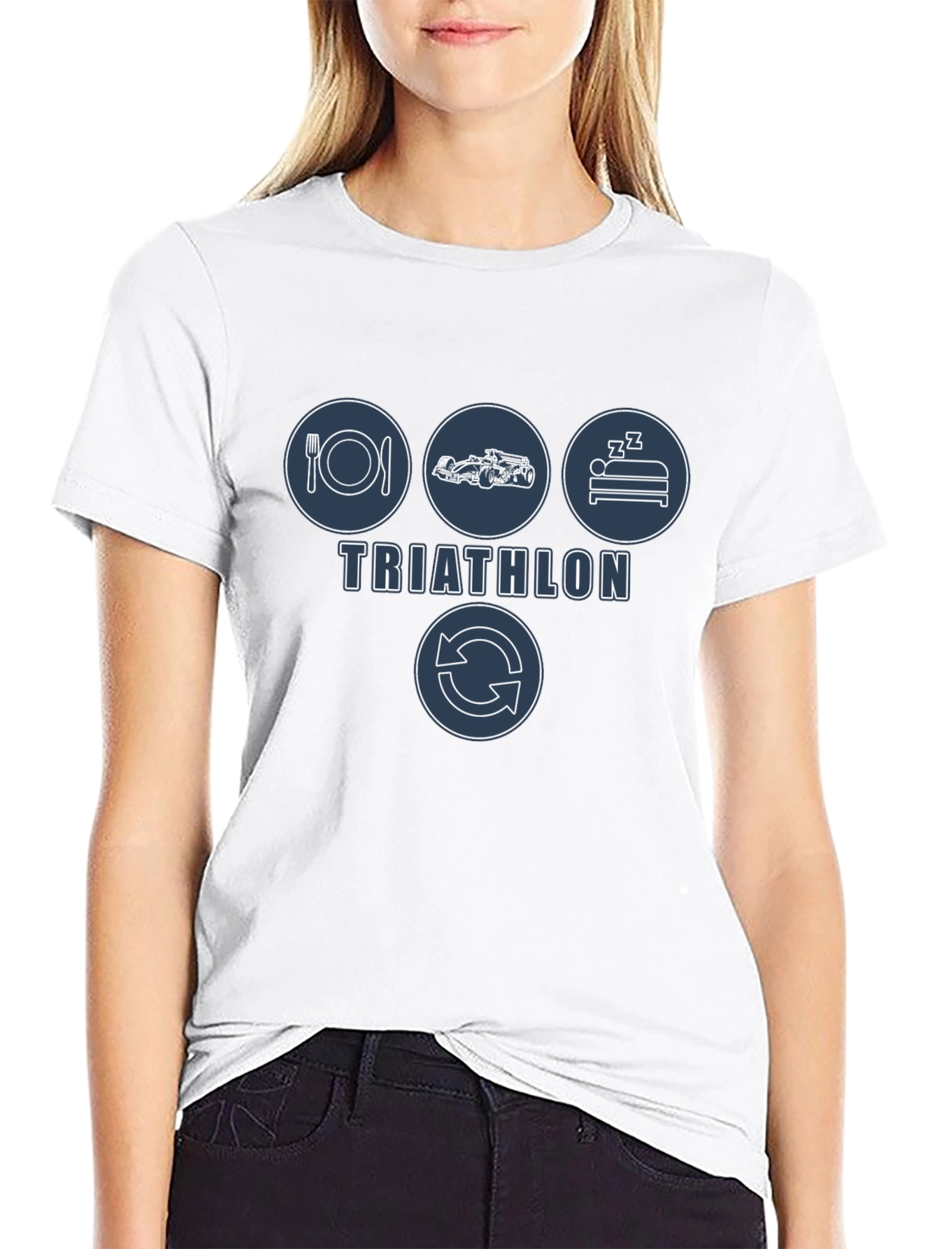 Eat Race Sleep Repeat Triathlon T-Shirt