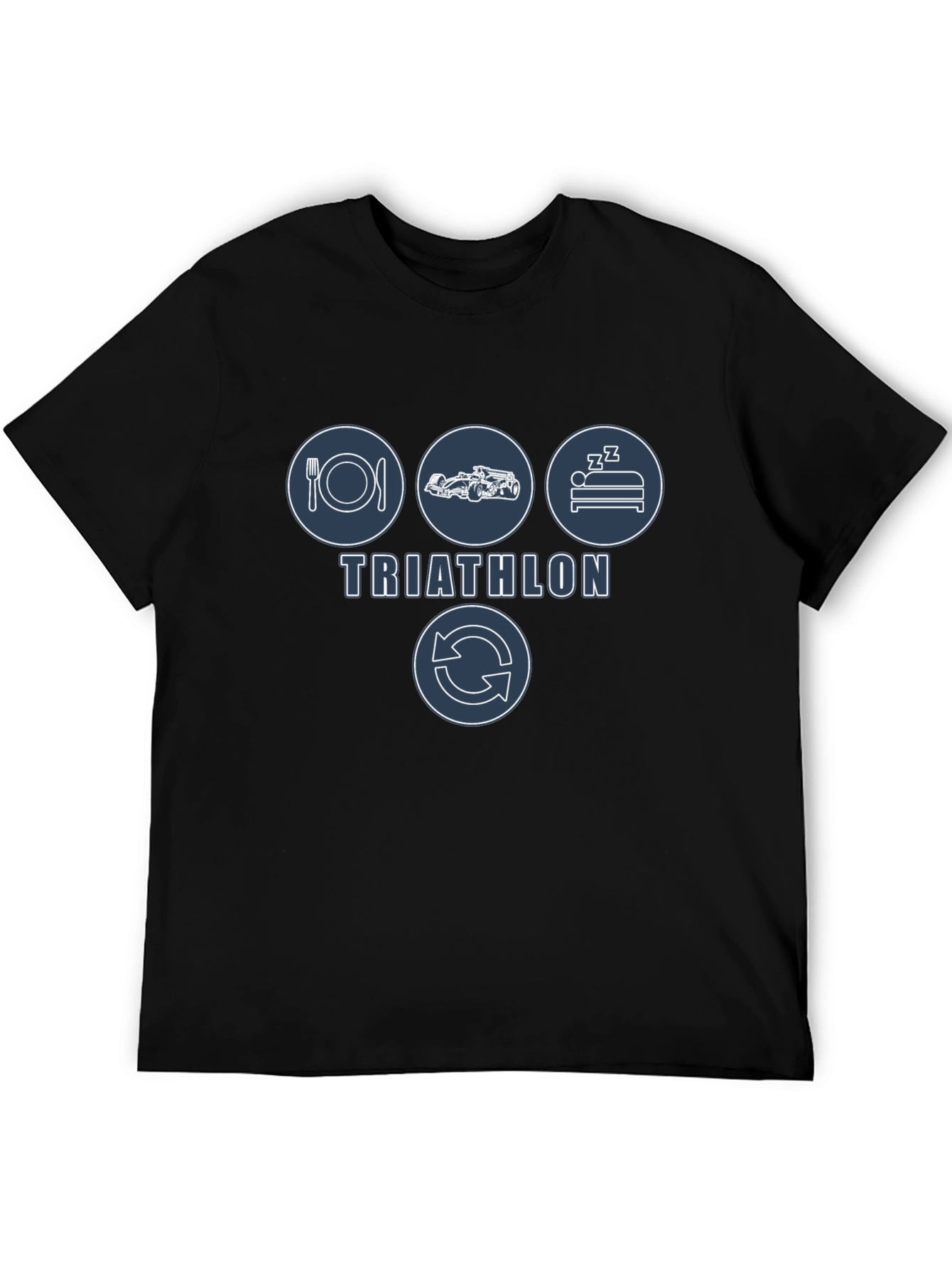 Eat Race Sleep Repeat Triathlon T-Shirt