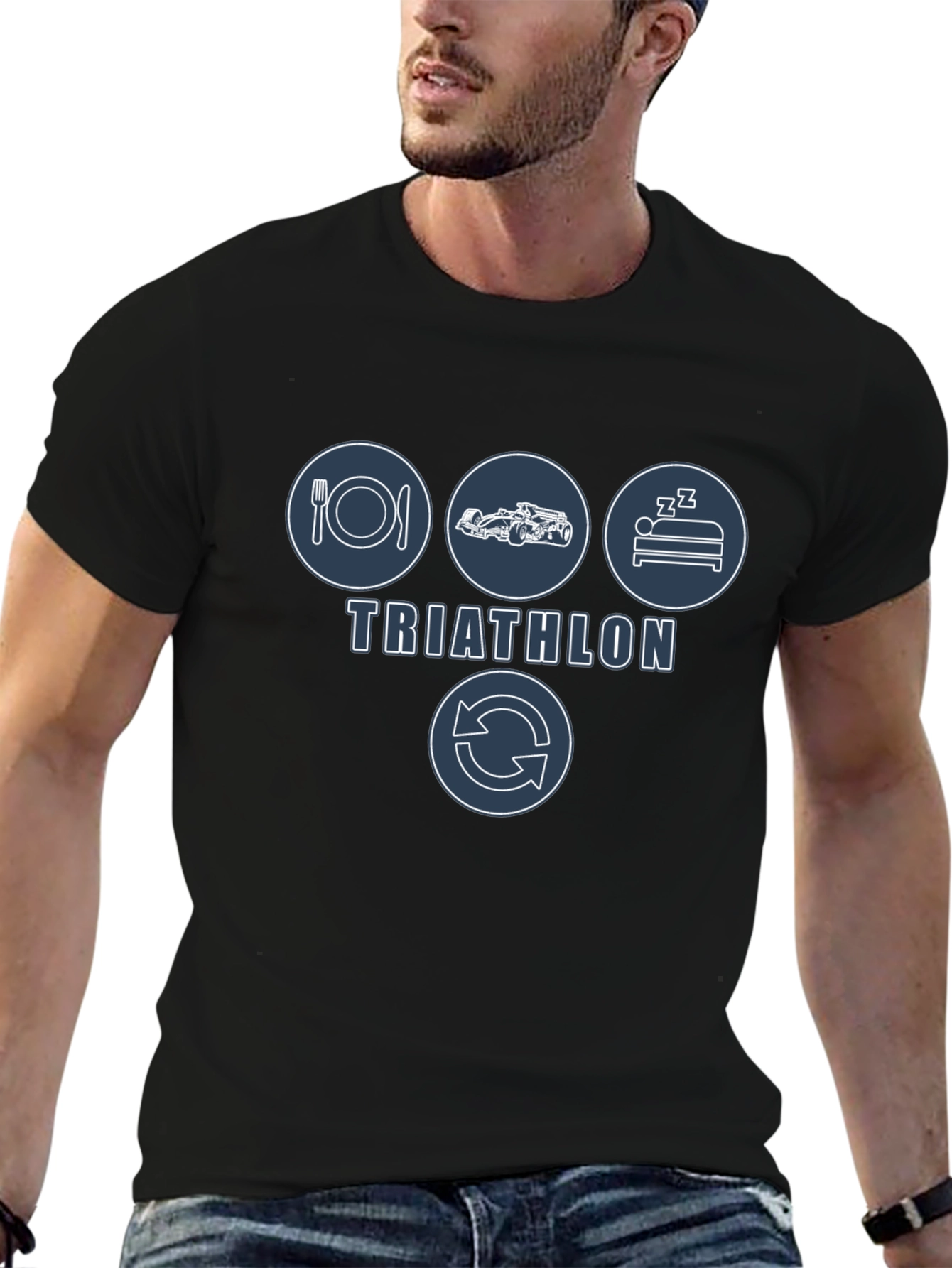 Eat Race Sleep Repeat Triathlon T-Shirt