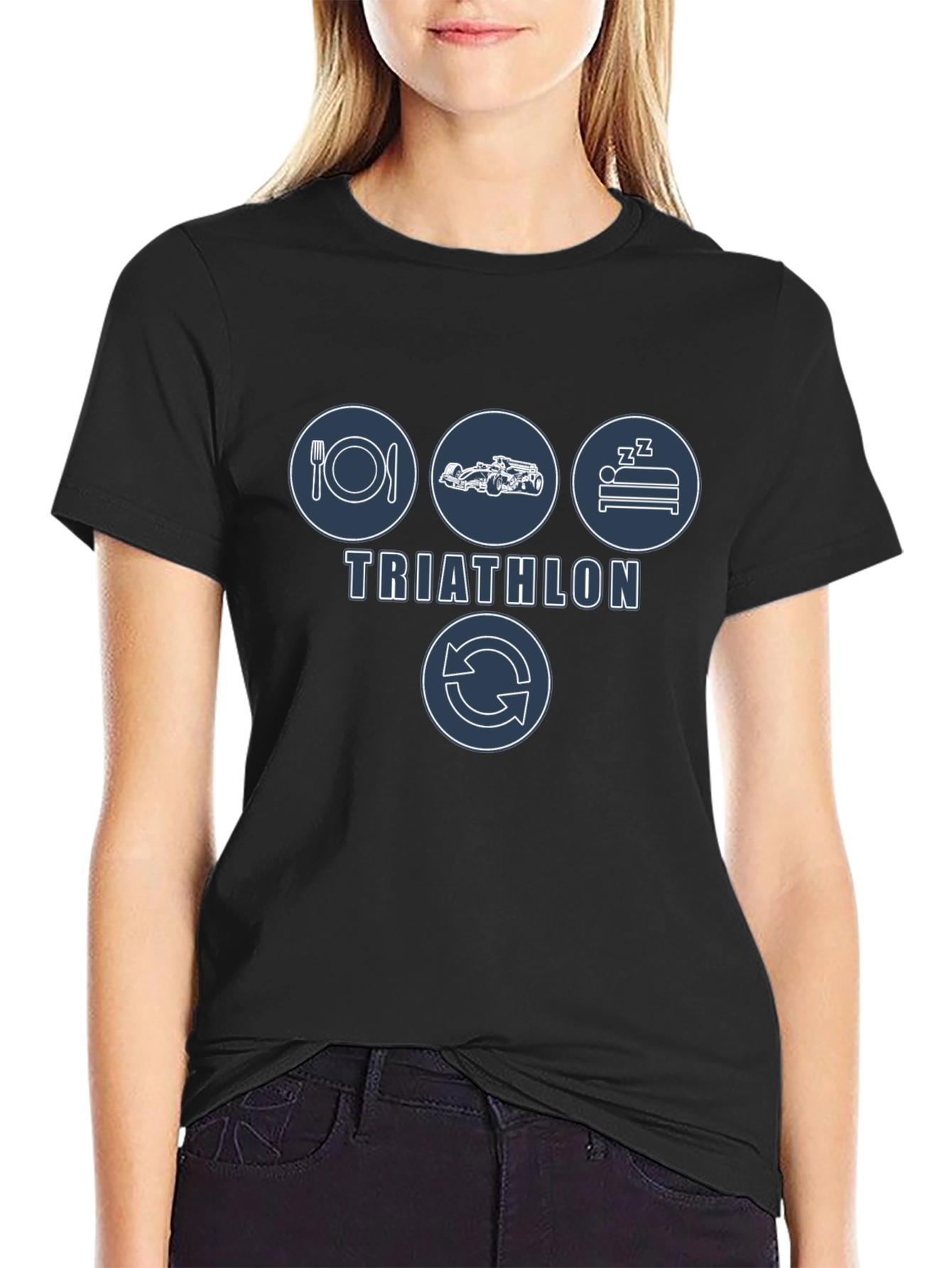 Eat Race Sleep Repeat Triathlon T-Shirt