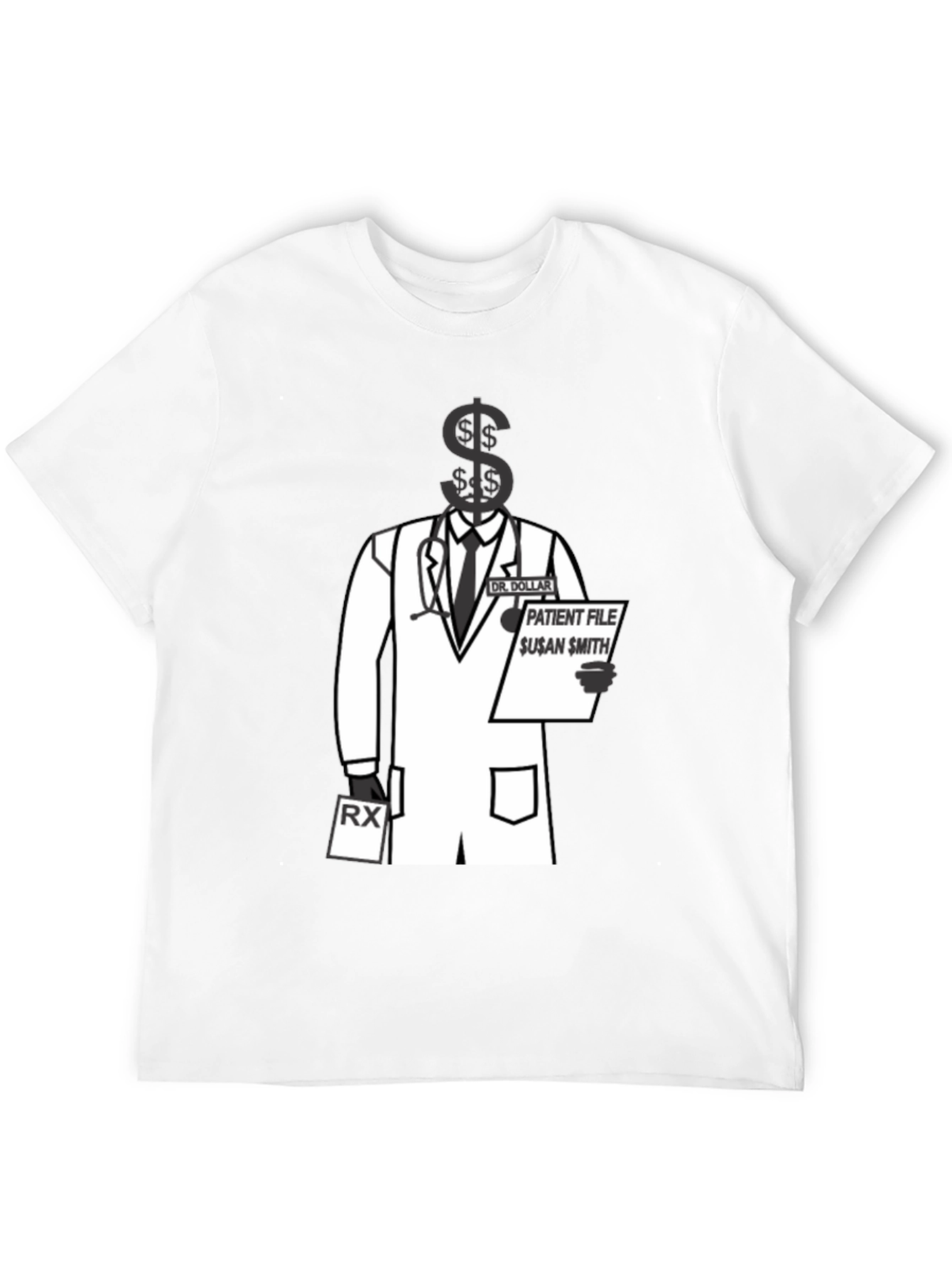 Dr. Dollar T-Shirt: Patient File Graphic Tee