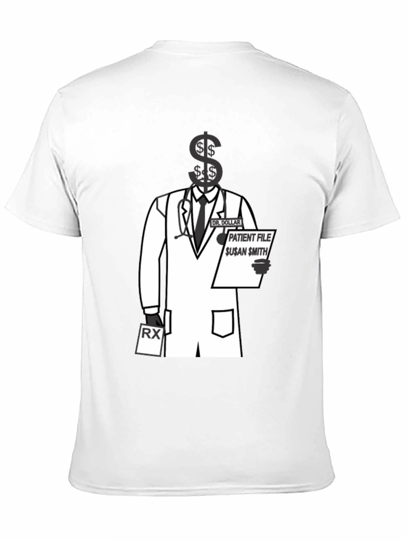 Dr. Dollar T-Shirt: Patient File Graphic Tee