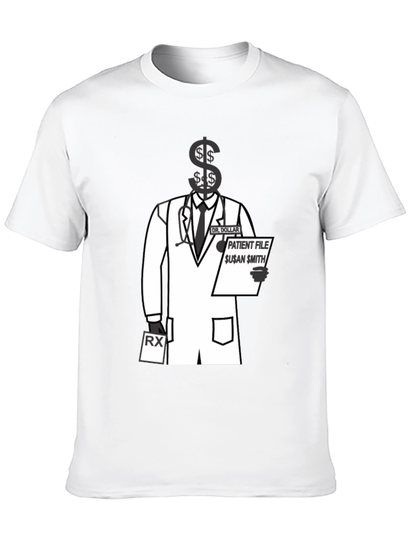 Dr. Dollar T-Shirt: Patient File Graphic Tee