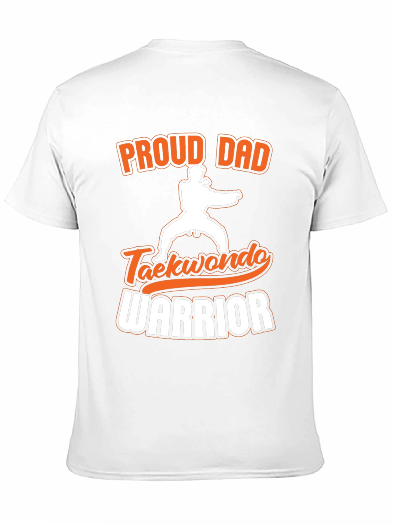 Proud Dad Taekwondo Warrior Black T-Shirt