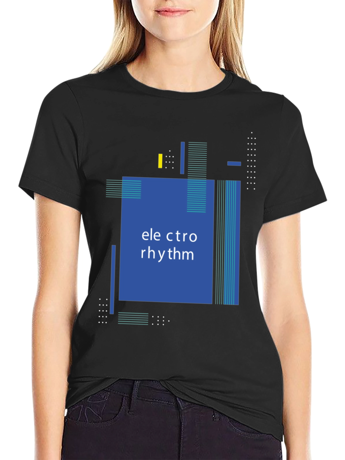 Electro Rhythm T-Shirt - Modern Graphic Design