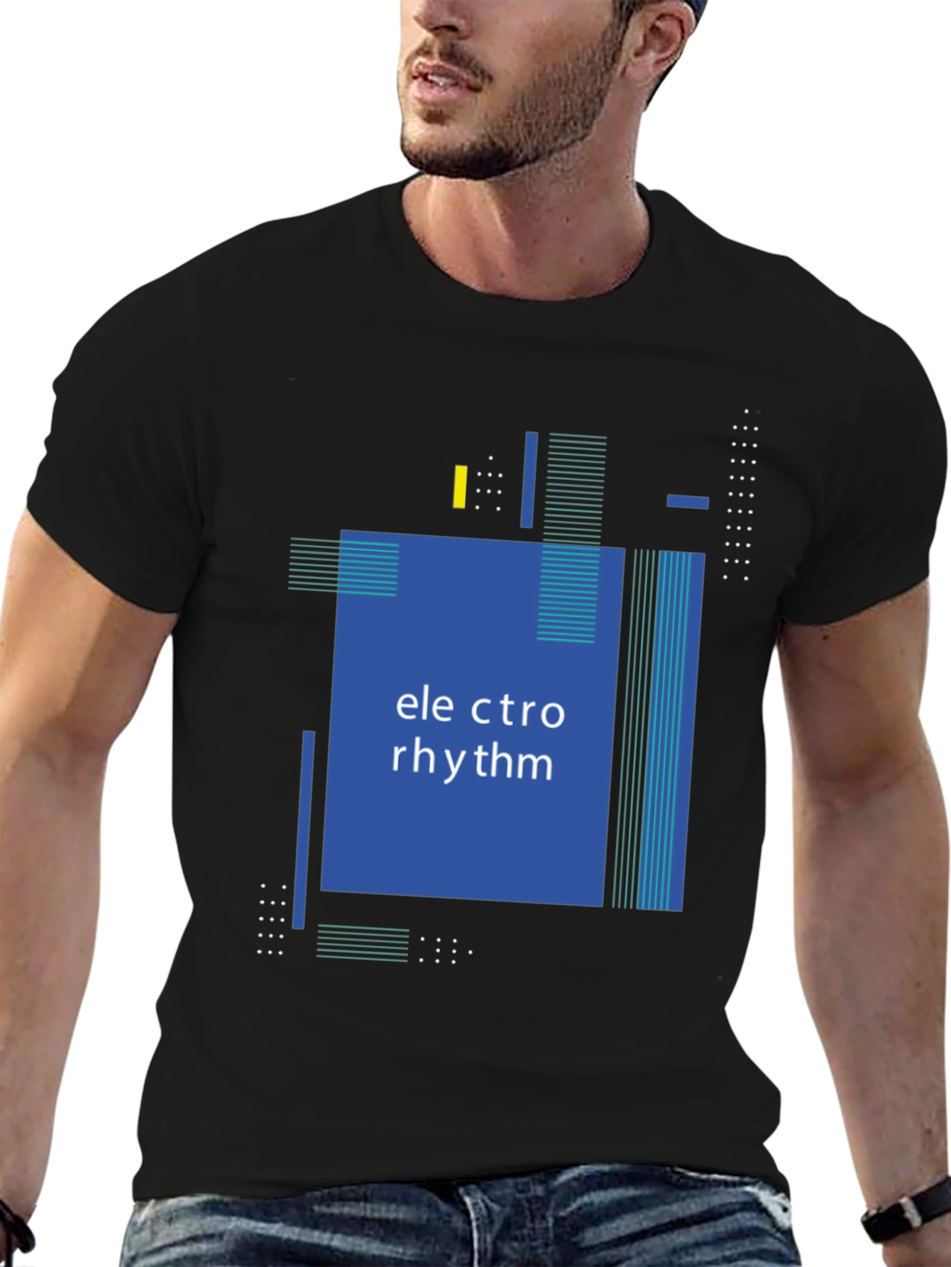 Electro Rhythm T-Shirt - Modern Graphic Design