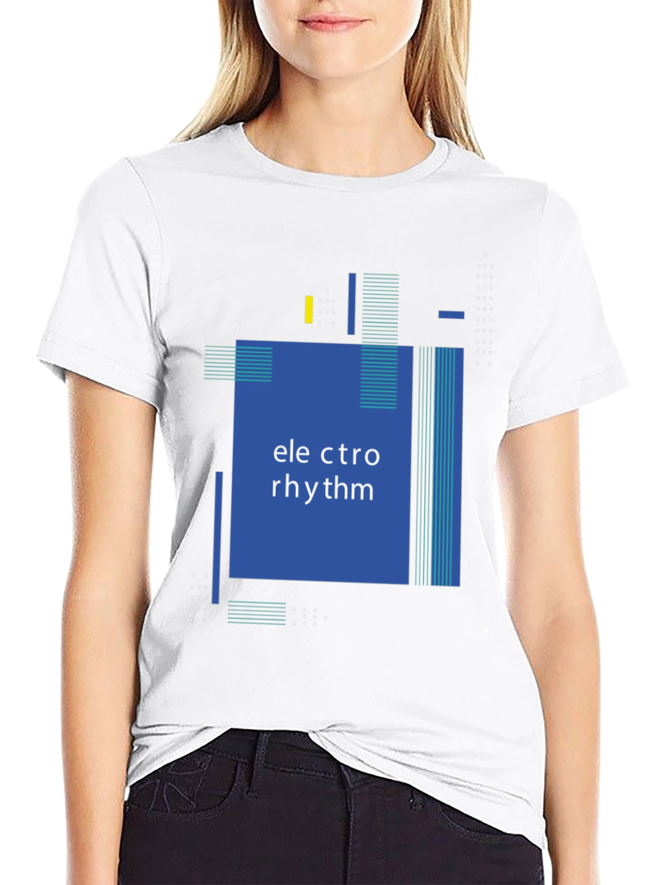 Electro Rhythm T-Shirt - Modern Graphic Design