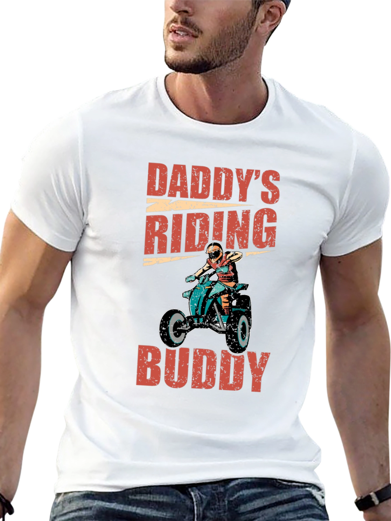 Daddys Riding Buddy Graphic Tee - ATV Adventure