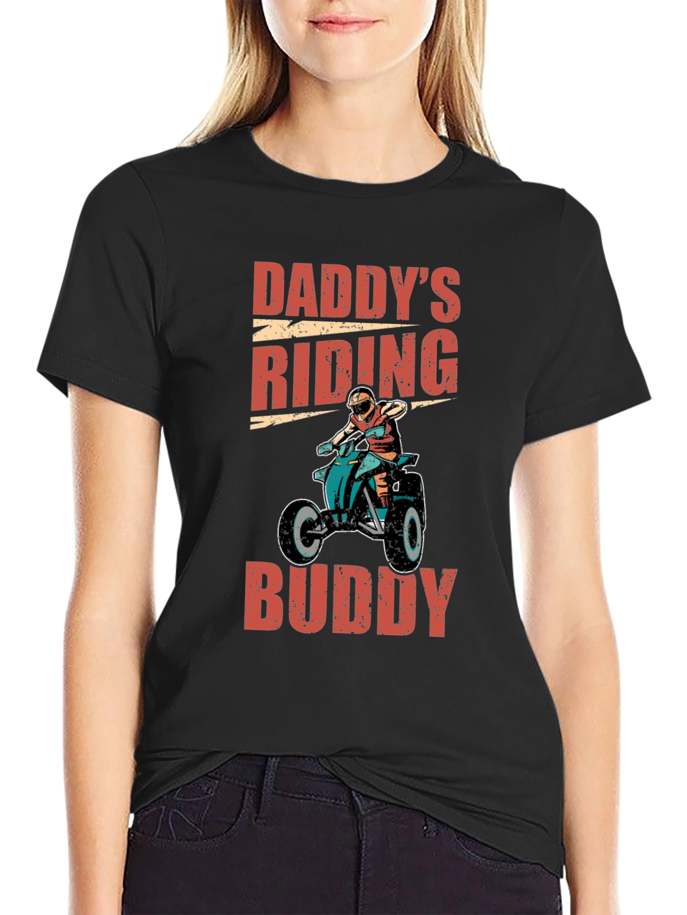 Daddys Riding Buddy Graphic Tee - ATV Adventure