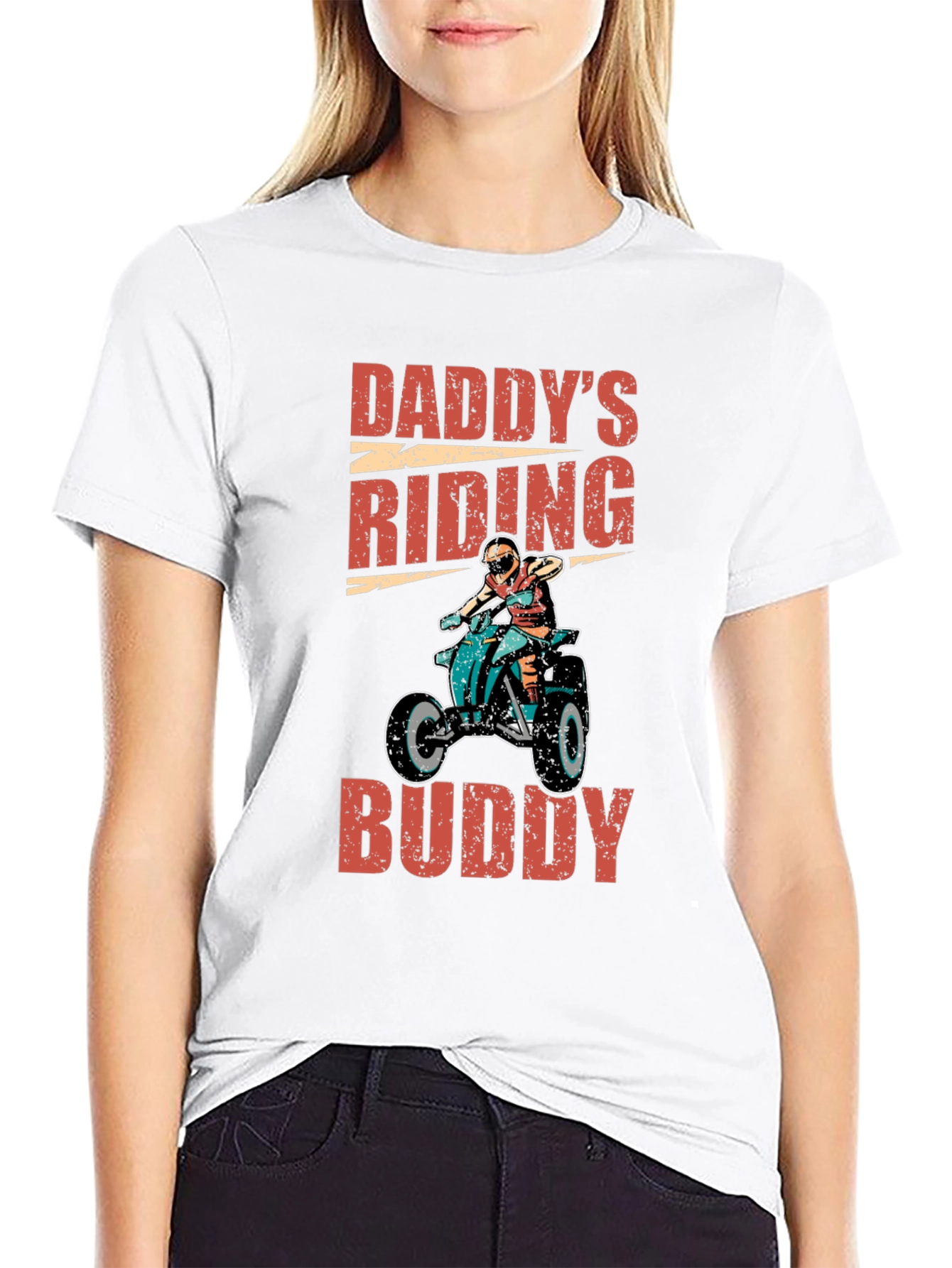 Daddys Riding Buddy Graphic Tee - ATV Adventure