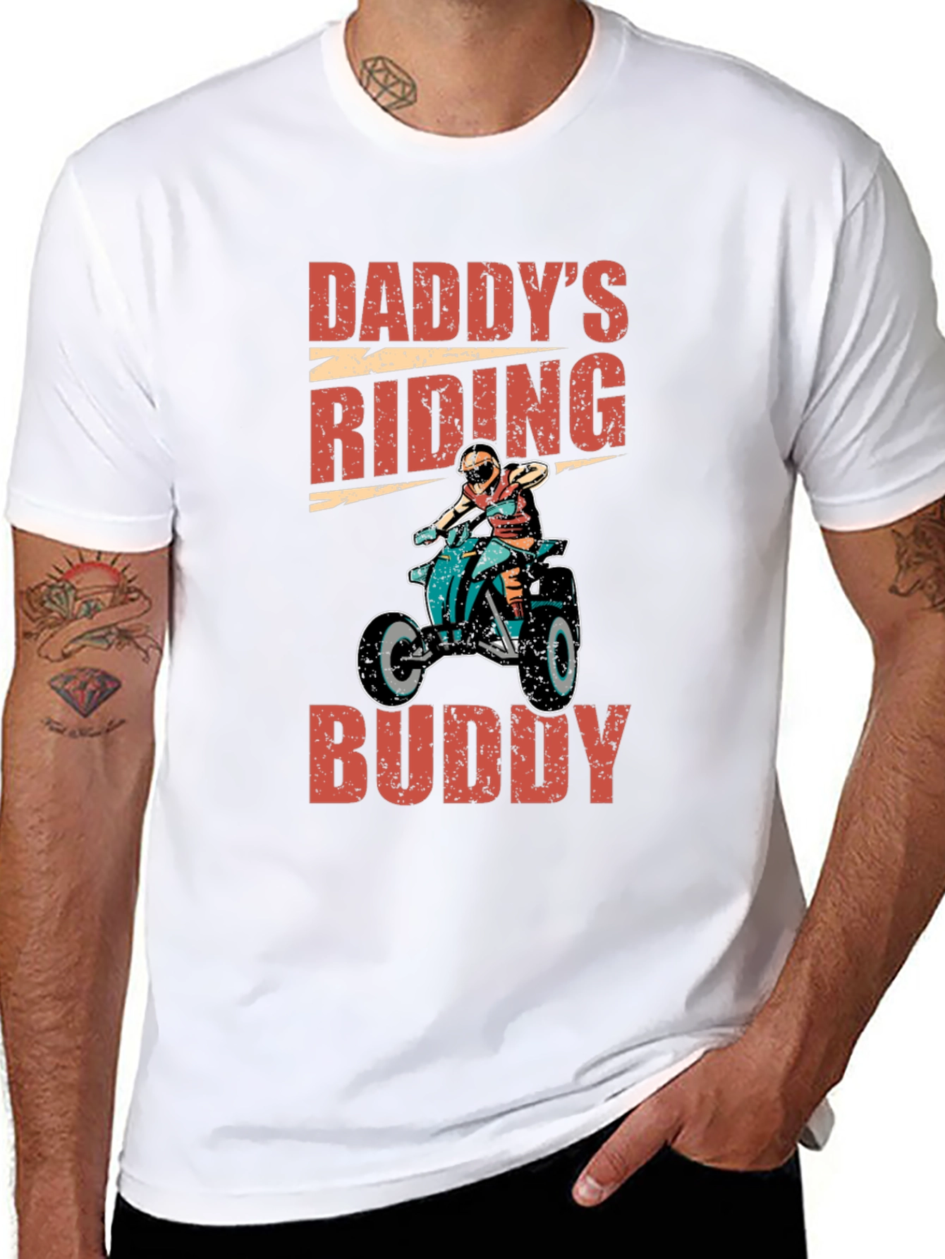 Daddys Riding Buddy Graphic Tee - ATV Adventure
