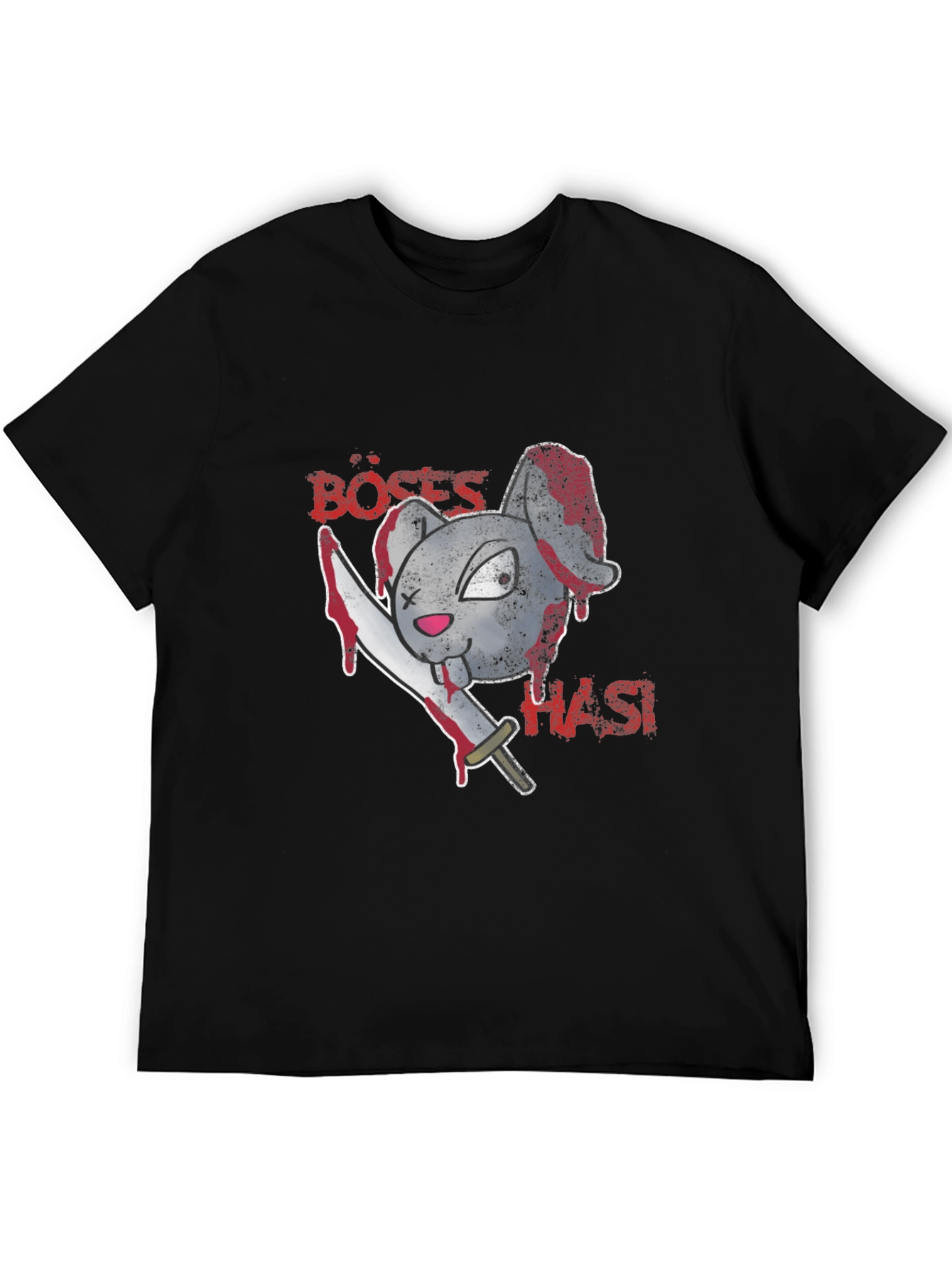 Böses Hasi T-Shirt: Evil Bunny Graphic Tee