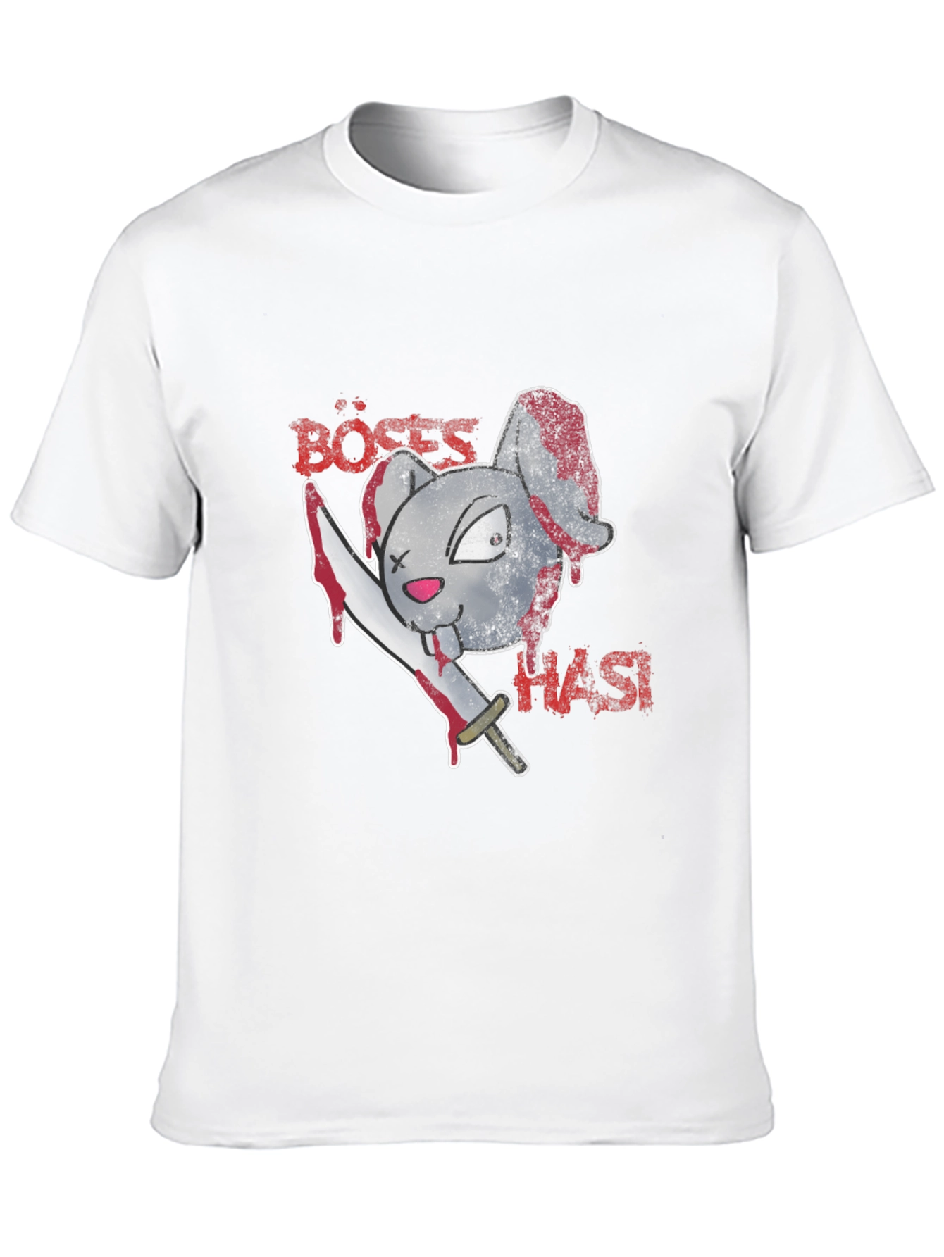 Böses Hasi T-Shirt: Evil Bunny Graphic Tee