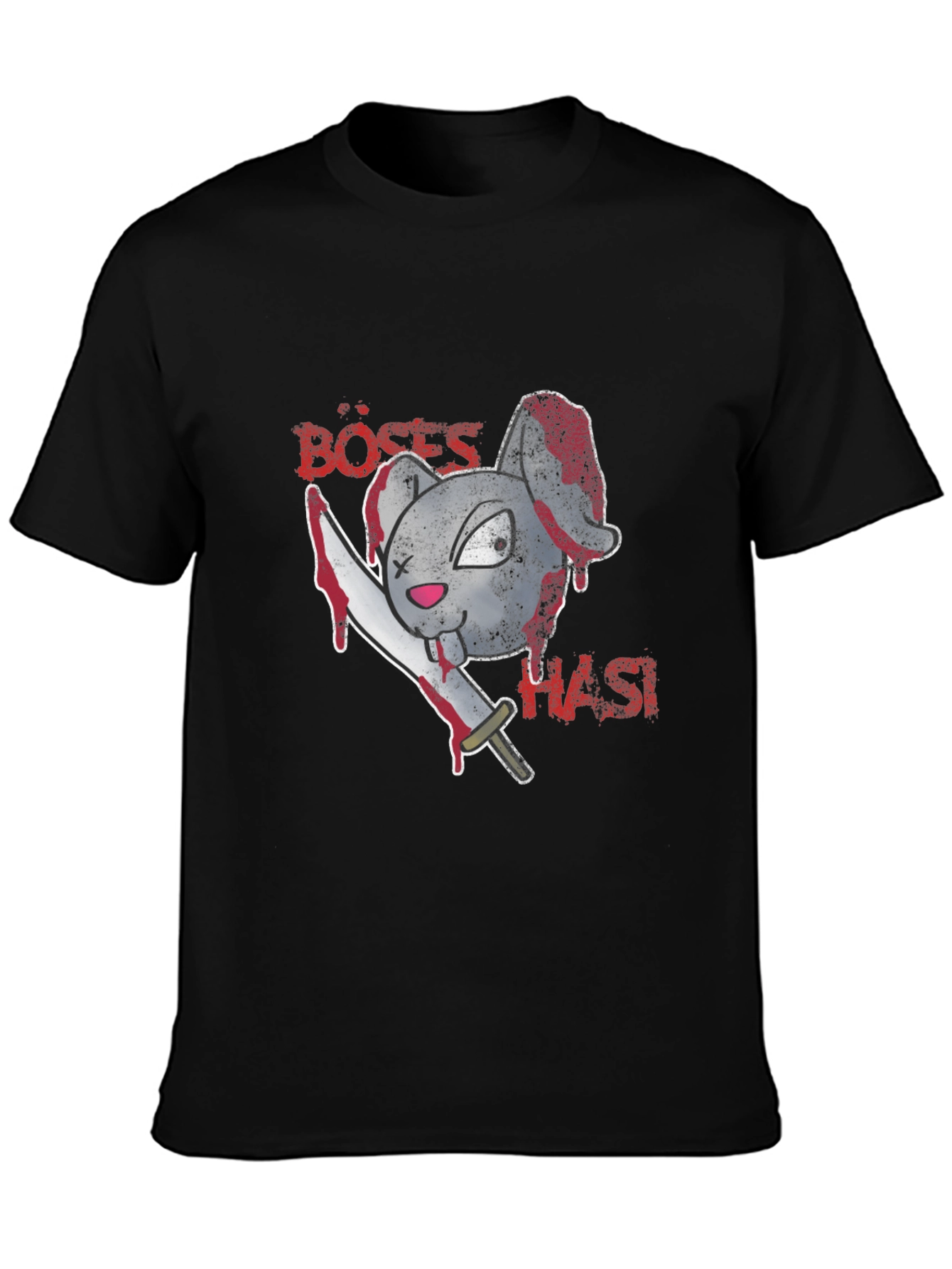 Böses Hasi T-Shirt: Evil Bunny Graphic Tee