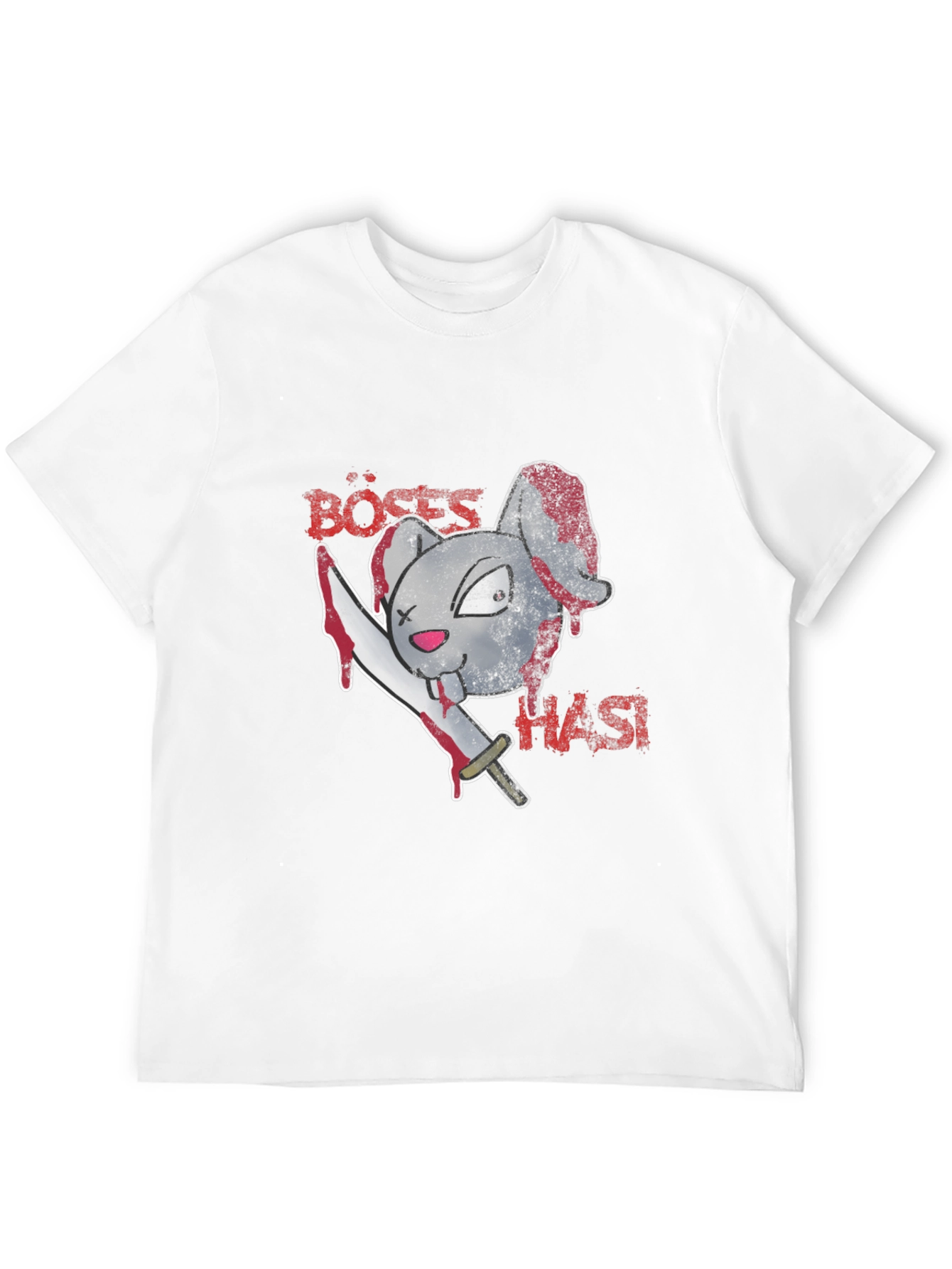 Böses Hasi T-Shirt: Evil Bunny Graphic Tee