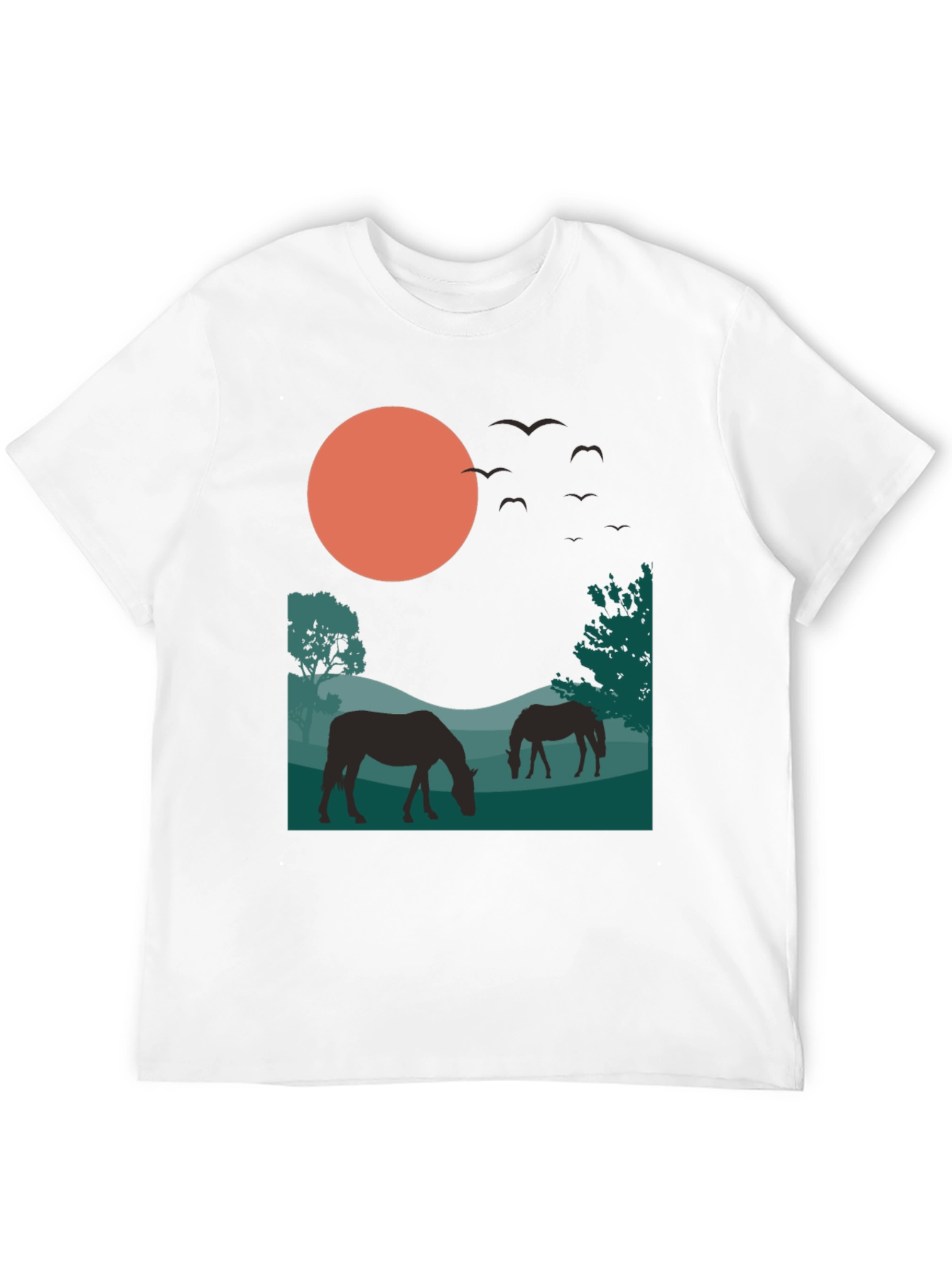Nature Silhouette Black T-Shirt