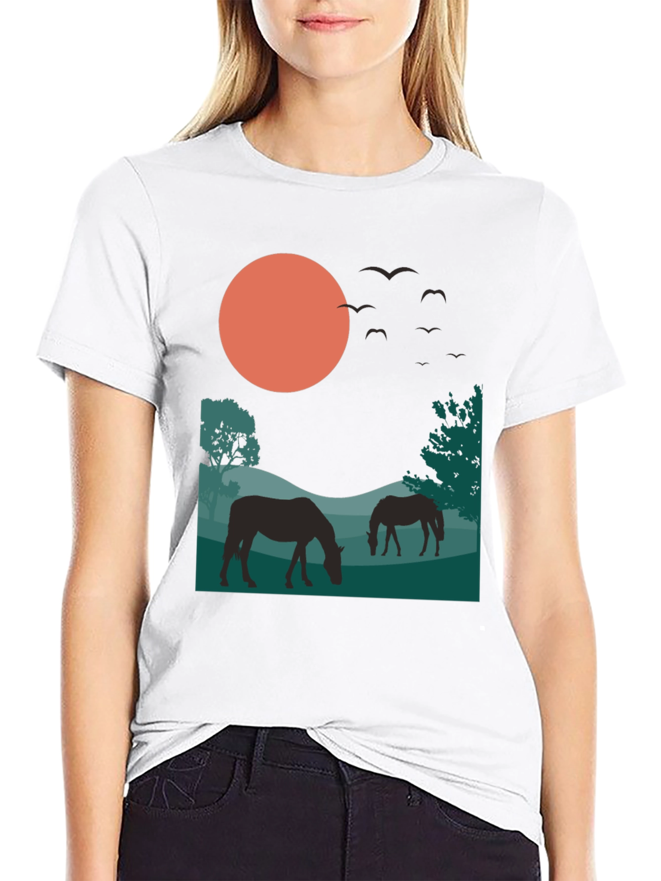 Nature Silhouette Black T-Shirt