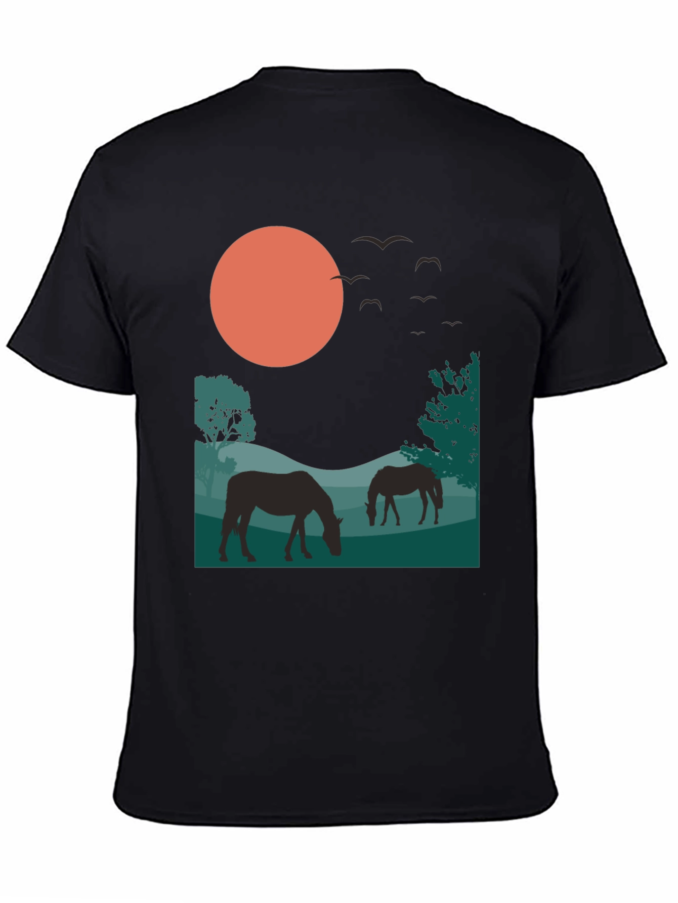 Nature Silhouette Black T-Shirt