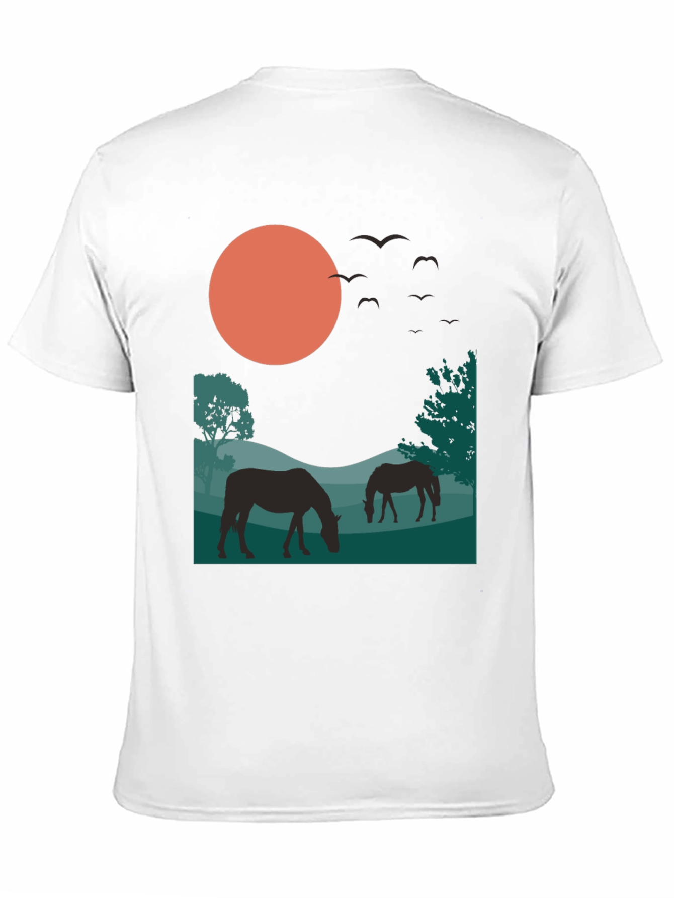 Nature Silhouette Black T-Shirt