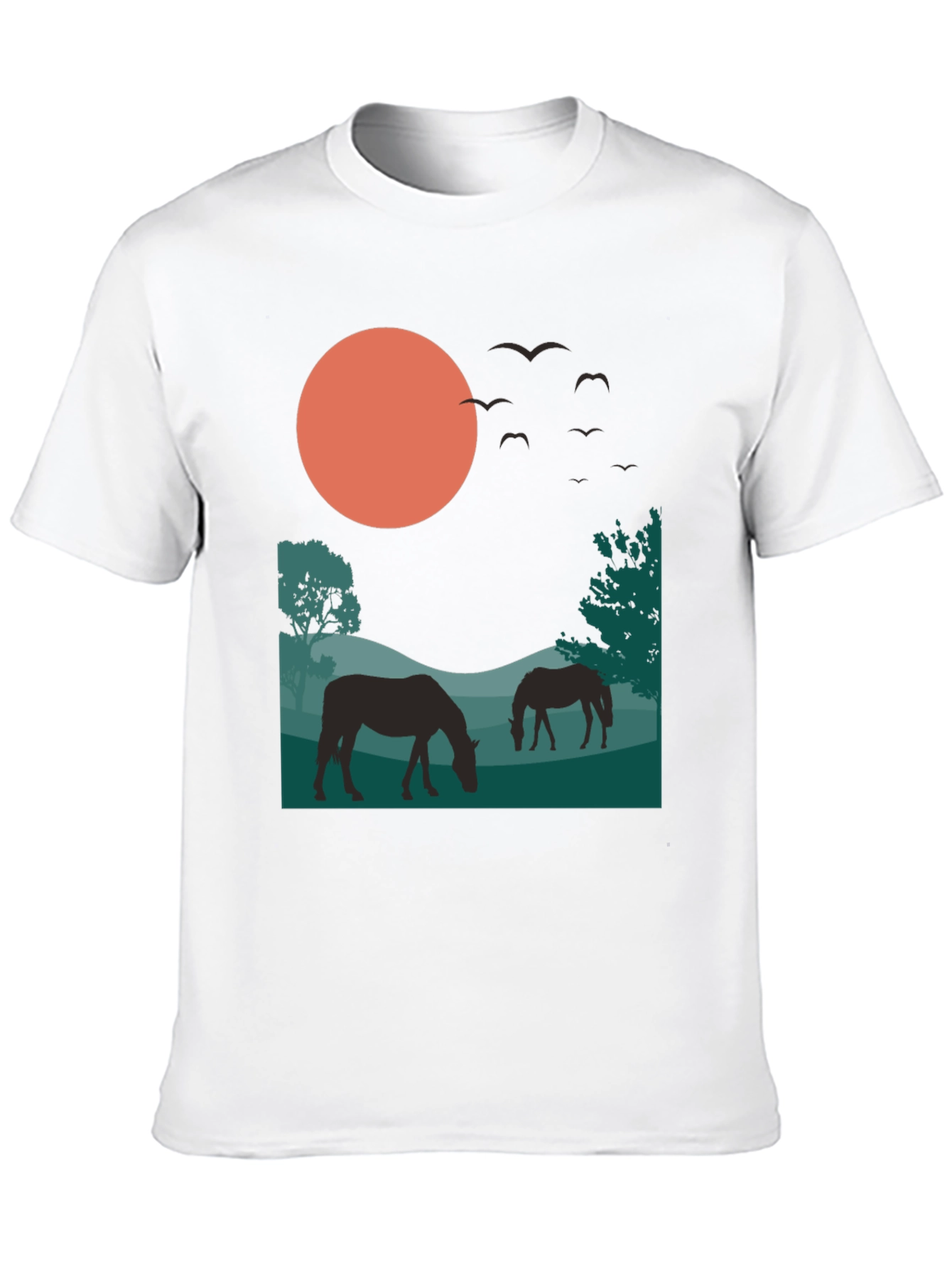 Nature Silhouette Black T-Shirt