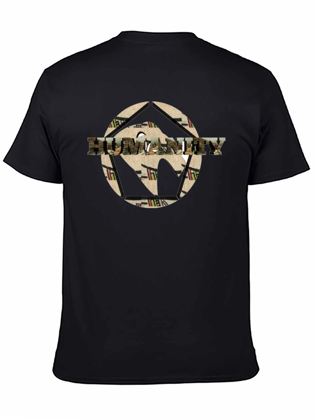 Humanity Graphic Black T-Shirt