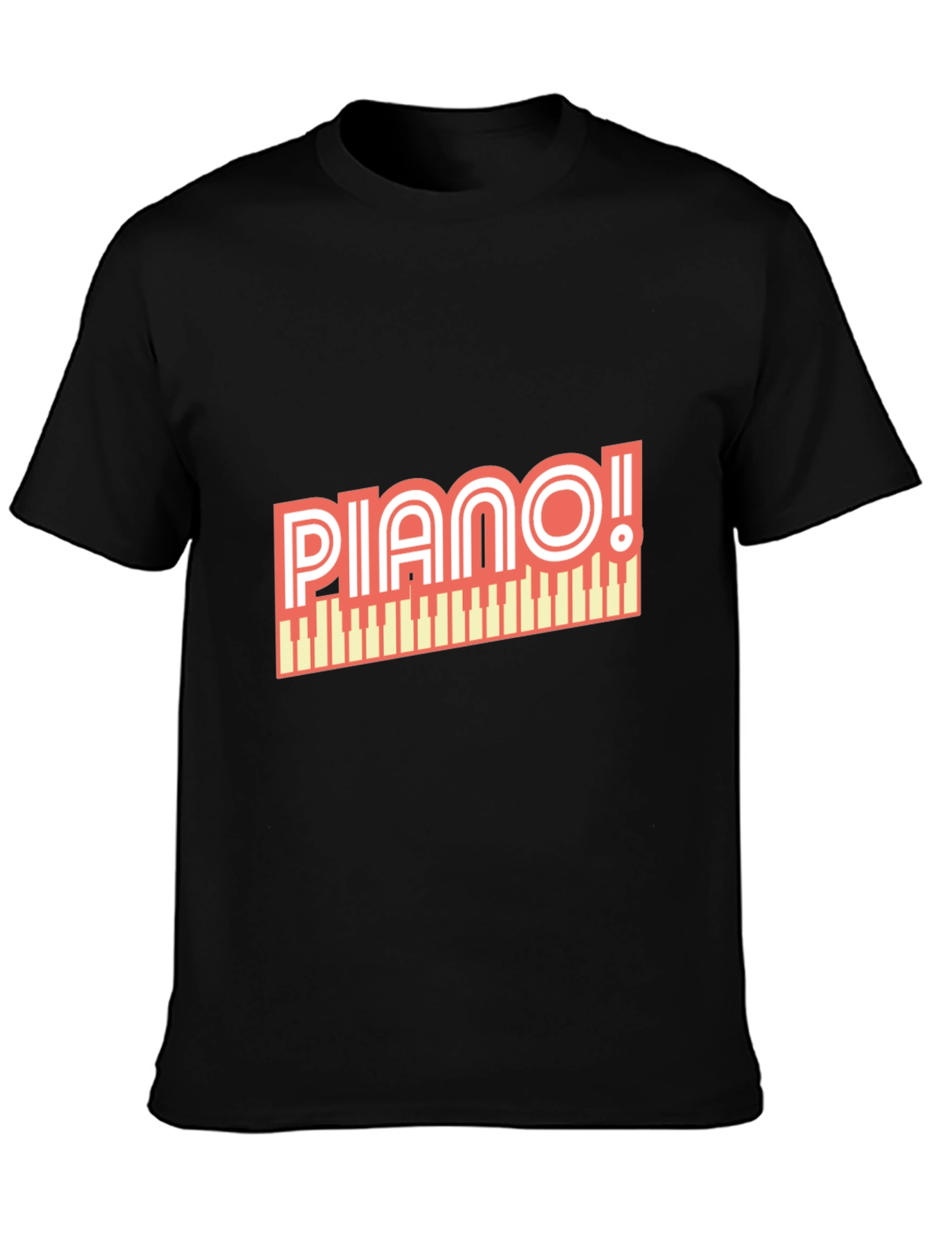 Piano Graphic T-Shirt - Music Lover Tee