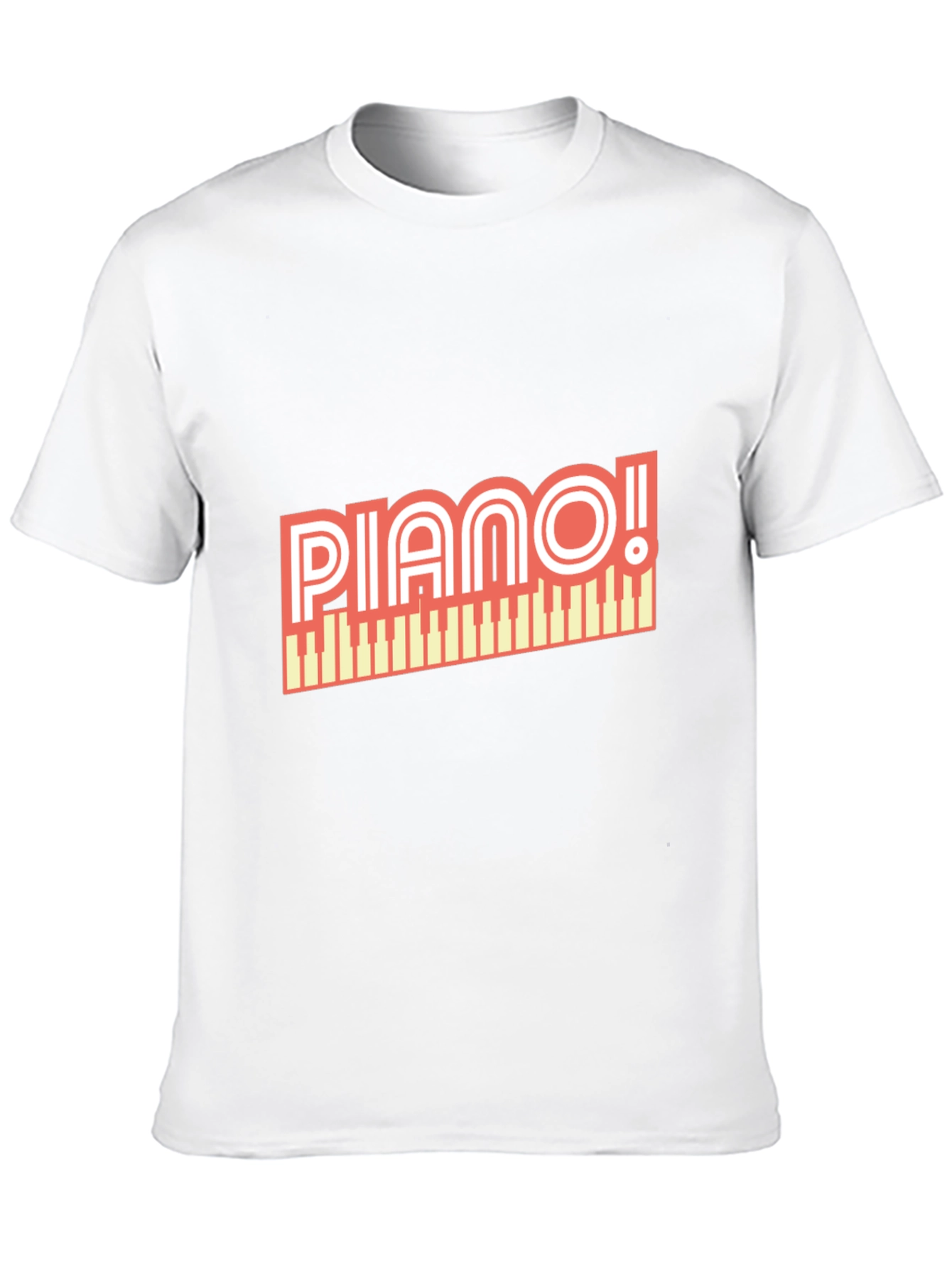 Piano Graphic T-Shirt - Music Lover Tee