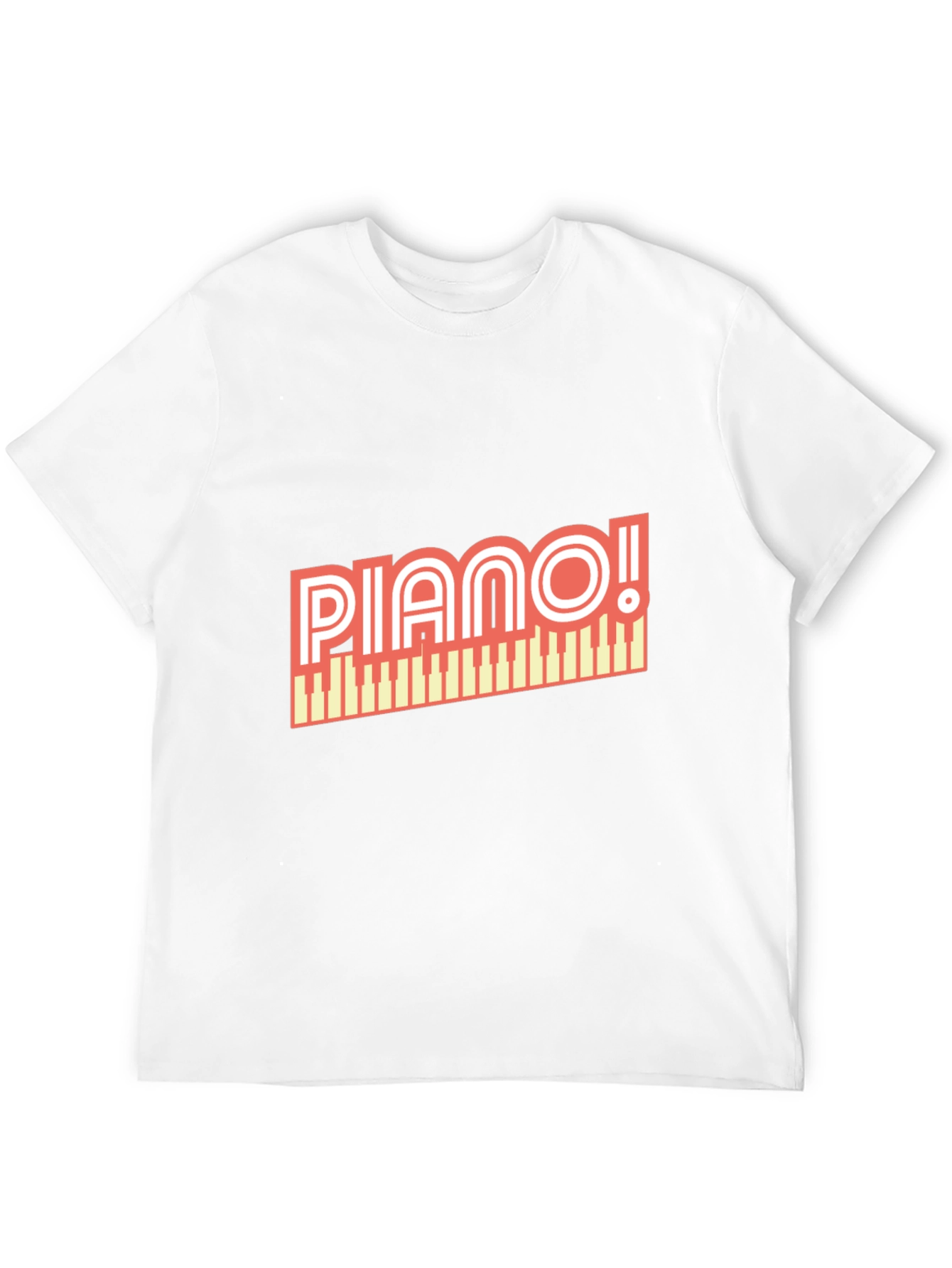 Piano Graphic T-Shirt - Music Lover Tee