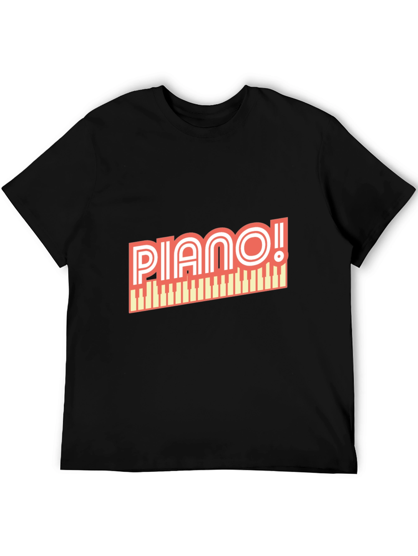 Piano Graphic T-Shirt - Music Lover Tee