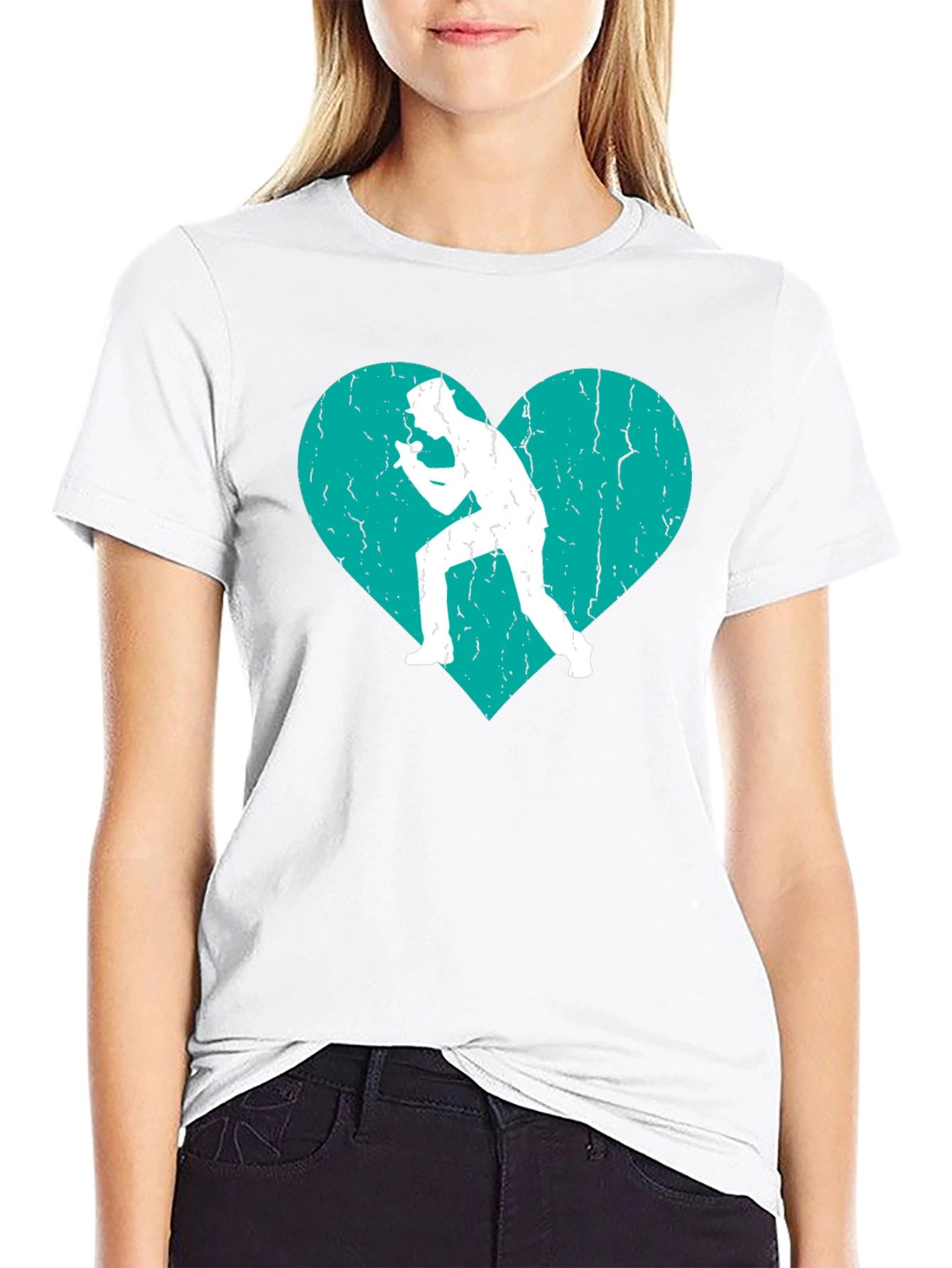 Singer Heart Graphic Tee - Black