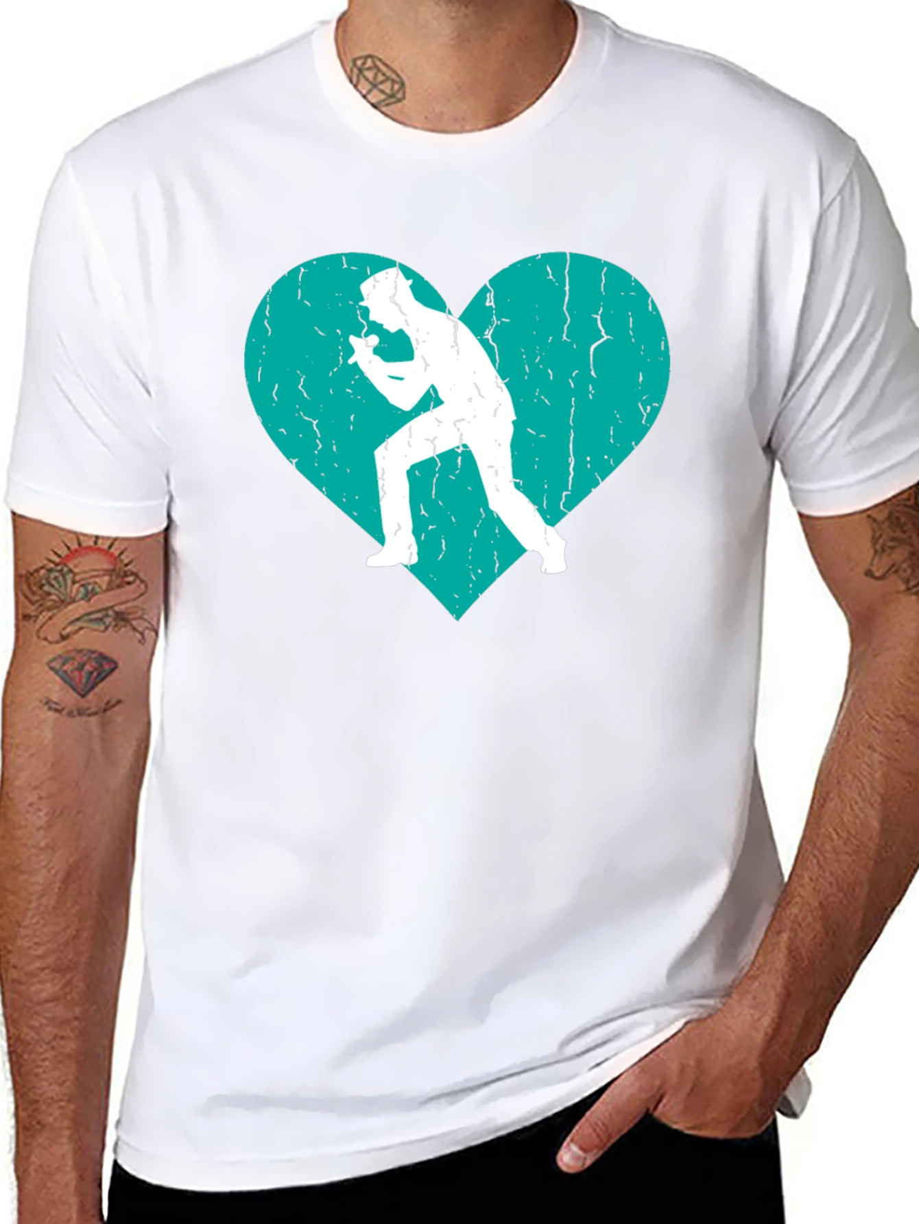 Singer Heart Graphic Tee - Black