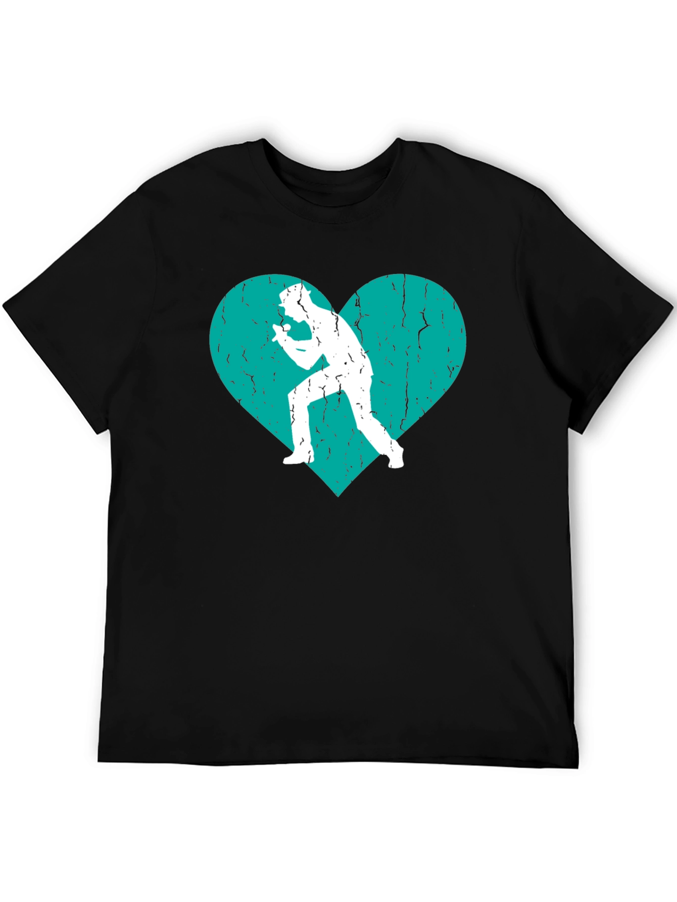 Singer Heart Graphic Tee - Black