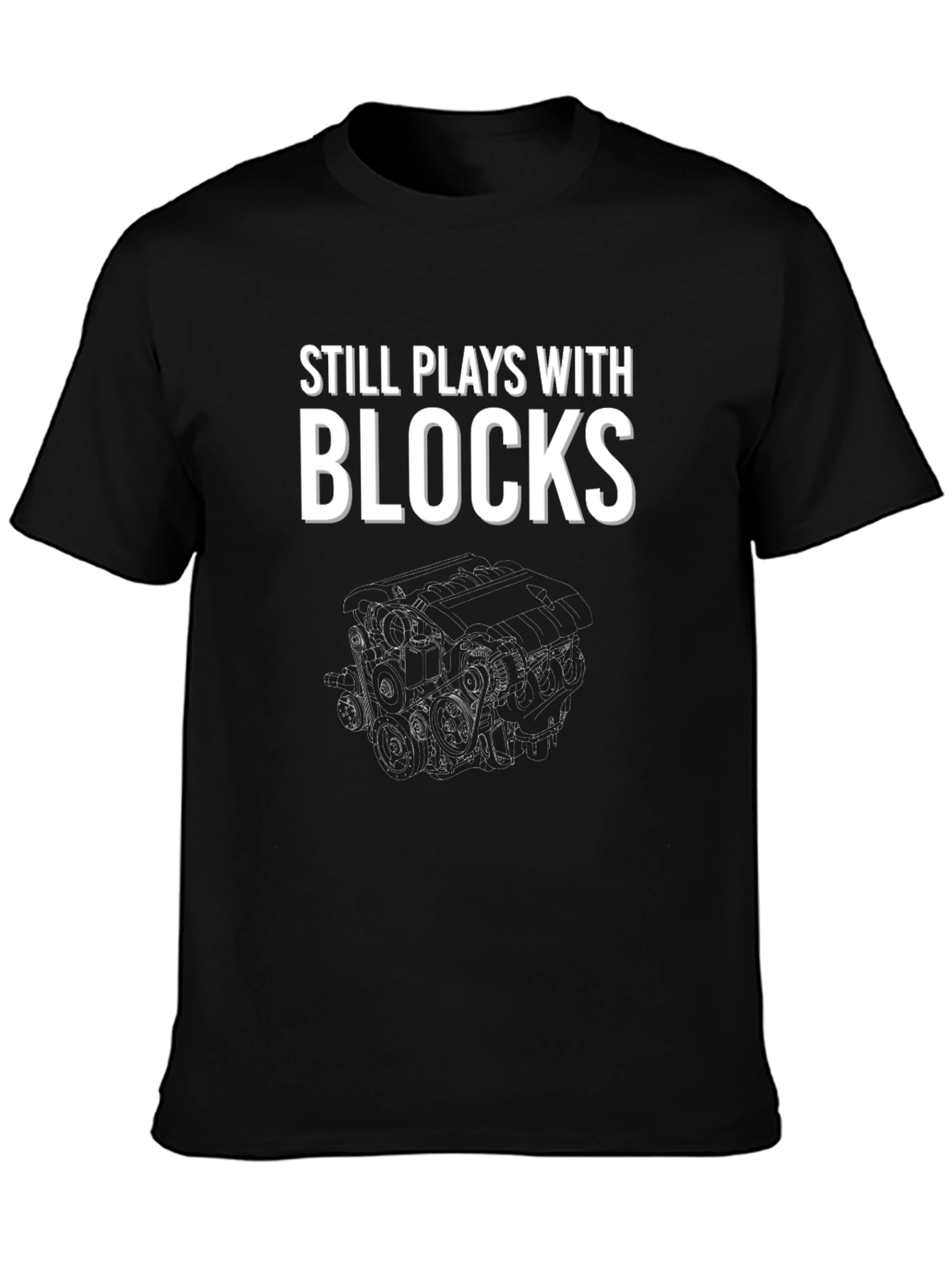 Still Plays With Blocks Graphic Tee