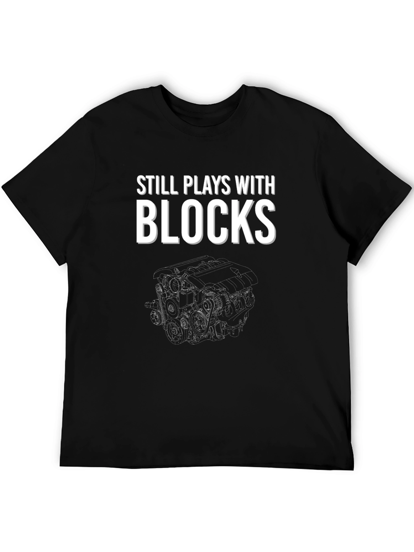 Still Plays With Blocks Graphic Tee