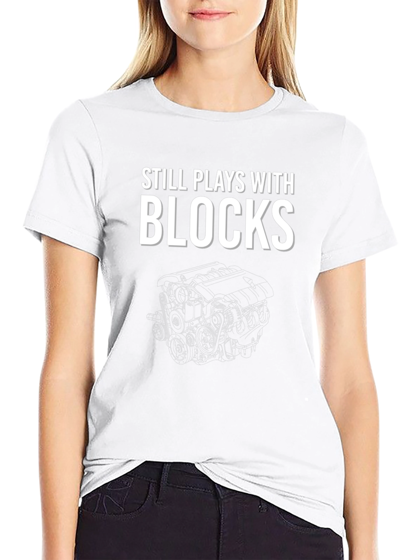 Still Plays With Blocks Graphic Tee