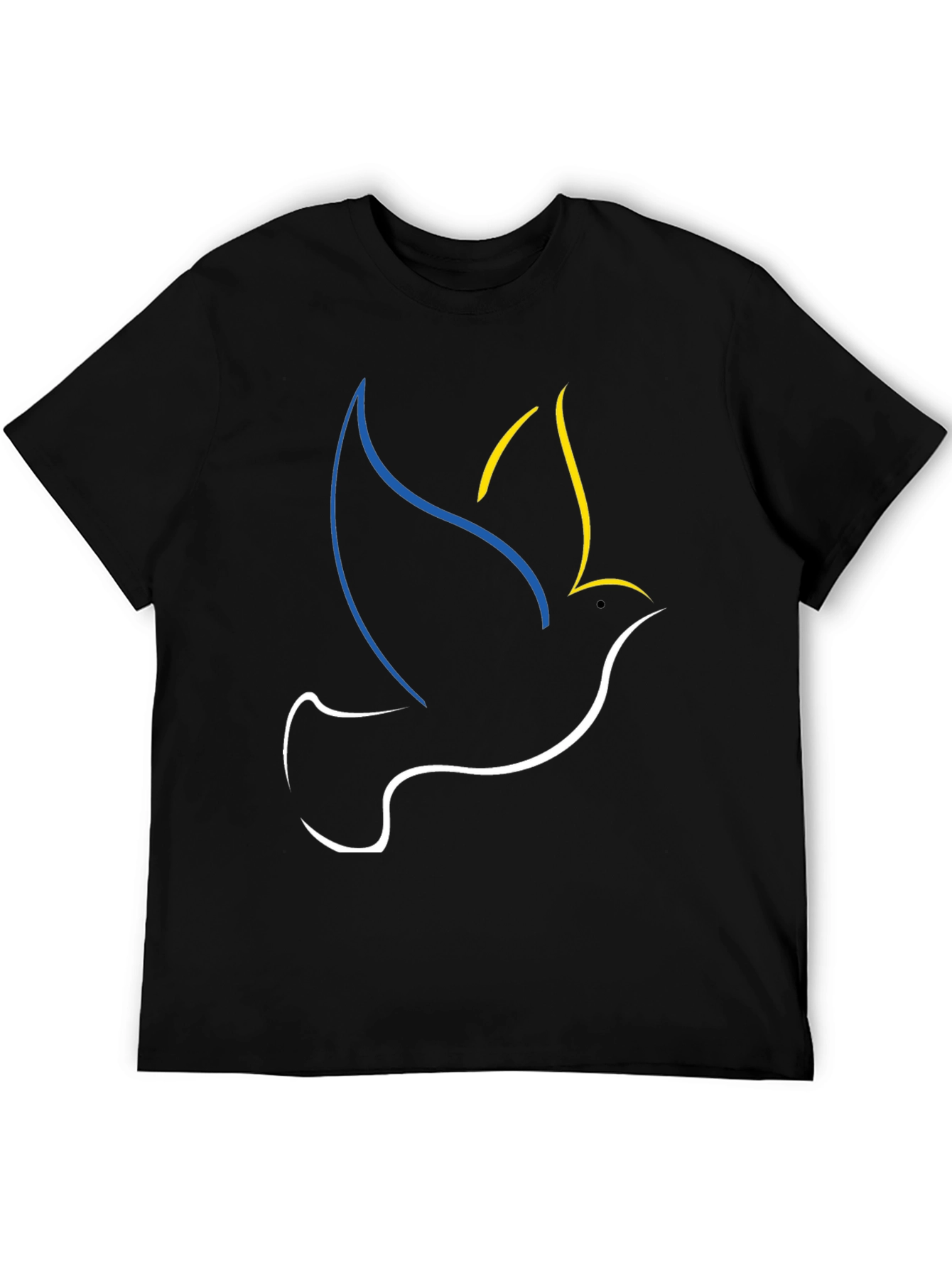 Ukraine Dove Peace T-Shirt Black