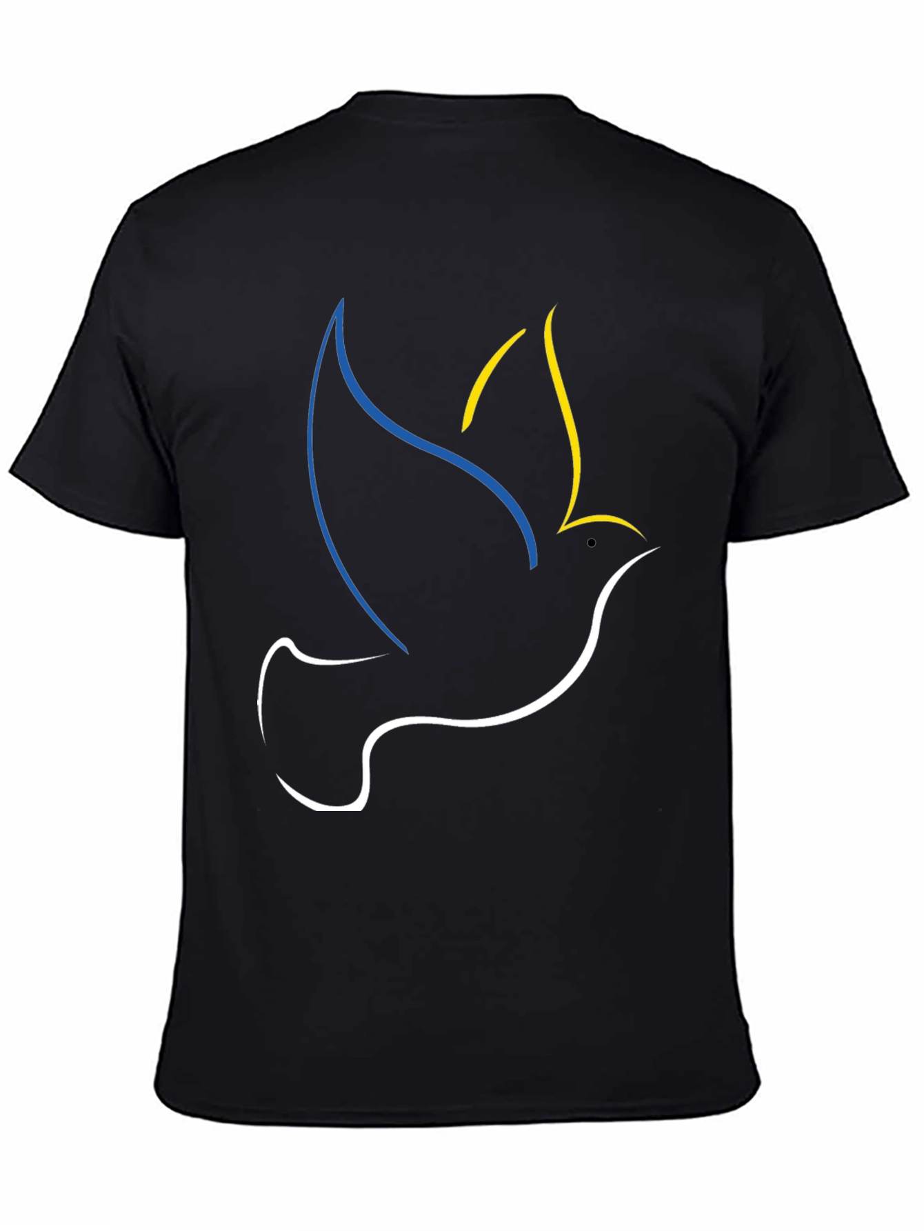 Ukraine Dove Peace T-Shirt Black