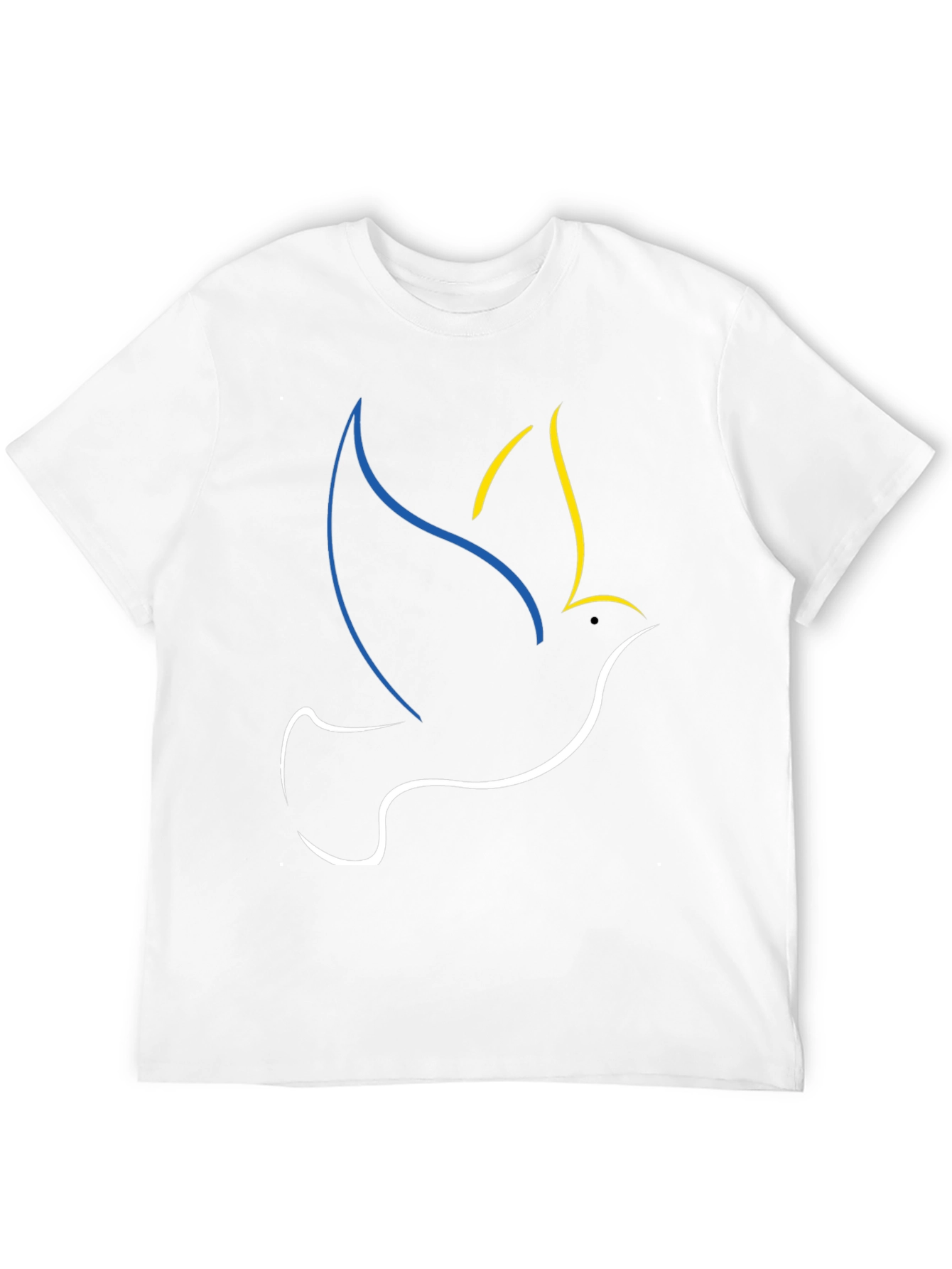 Ukraine Dove Peace T-Shirt Black