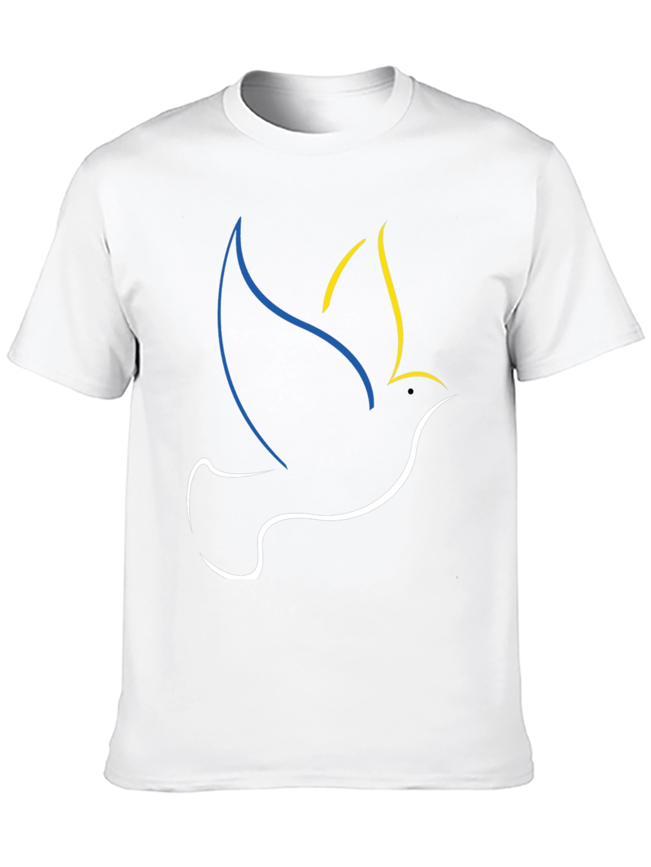 Ukraine Dove Peace T-Shirt Black