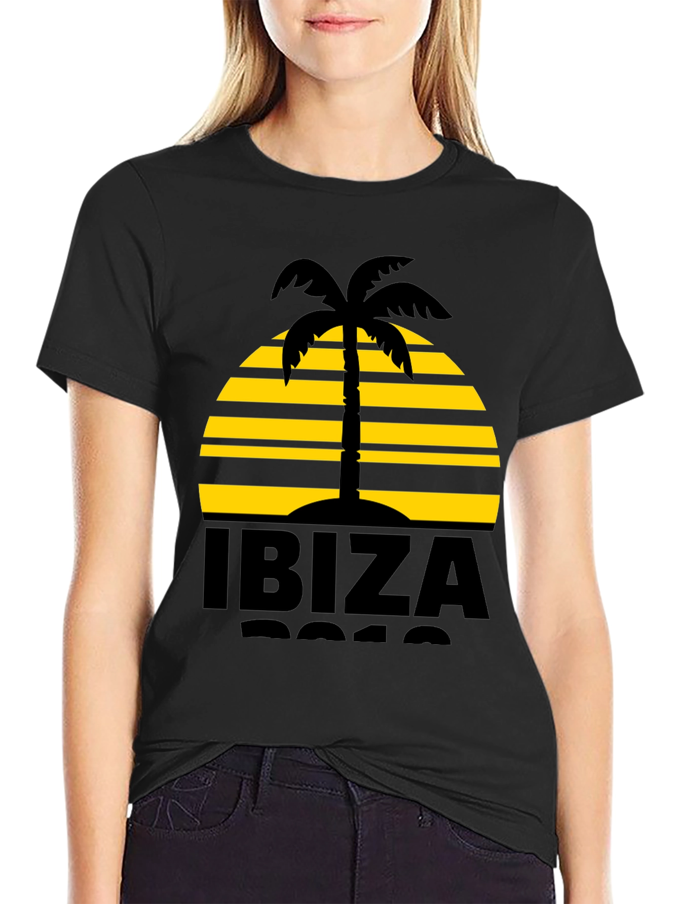 Ibiza Palm Tree Graphic Tee